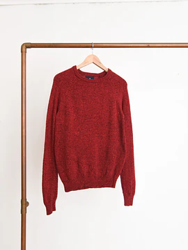 Chaleco dark red jaspeado