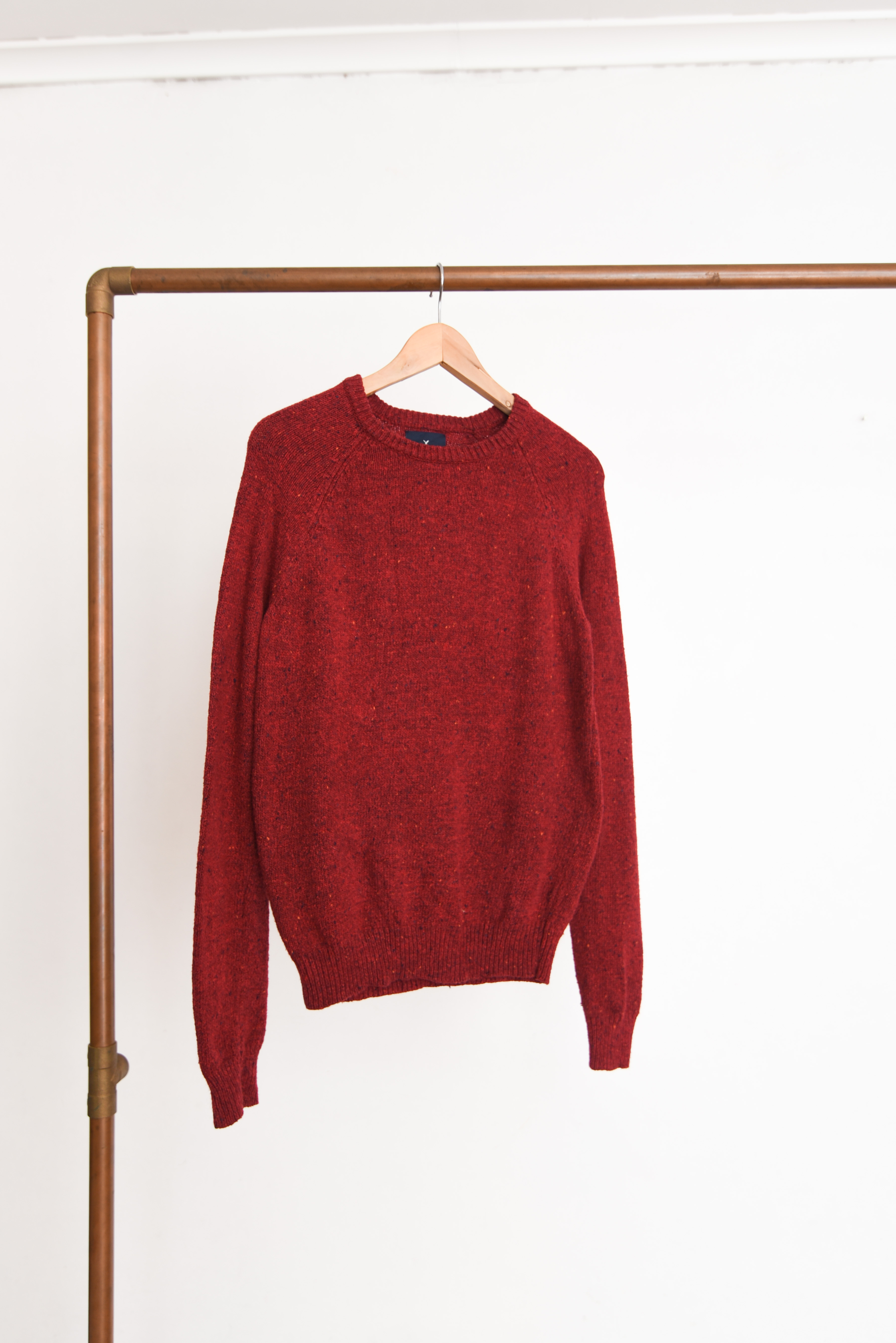 Chaleco dark red jaspeado