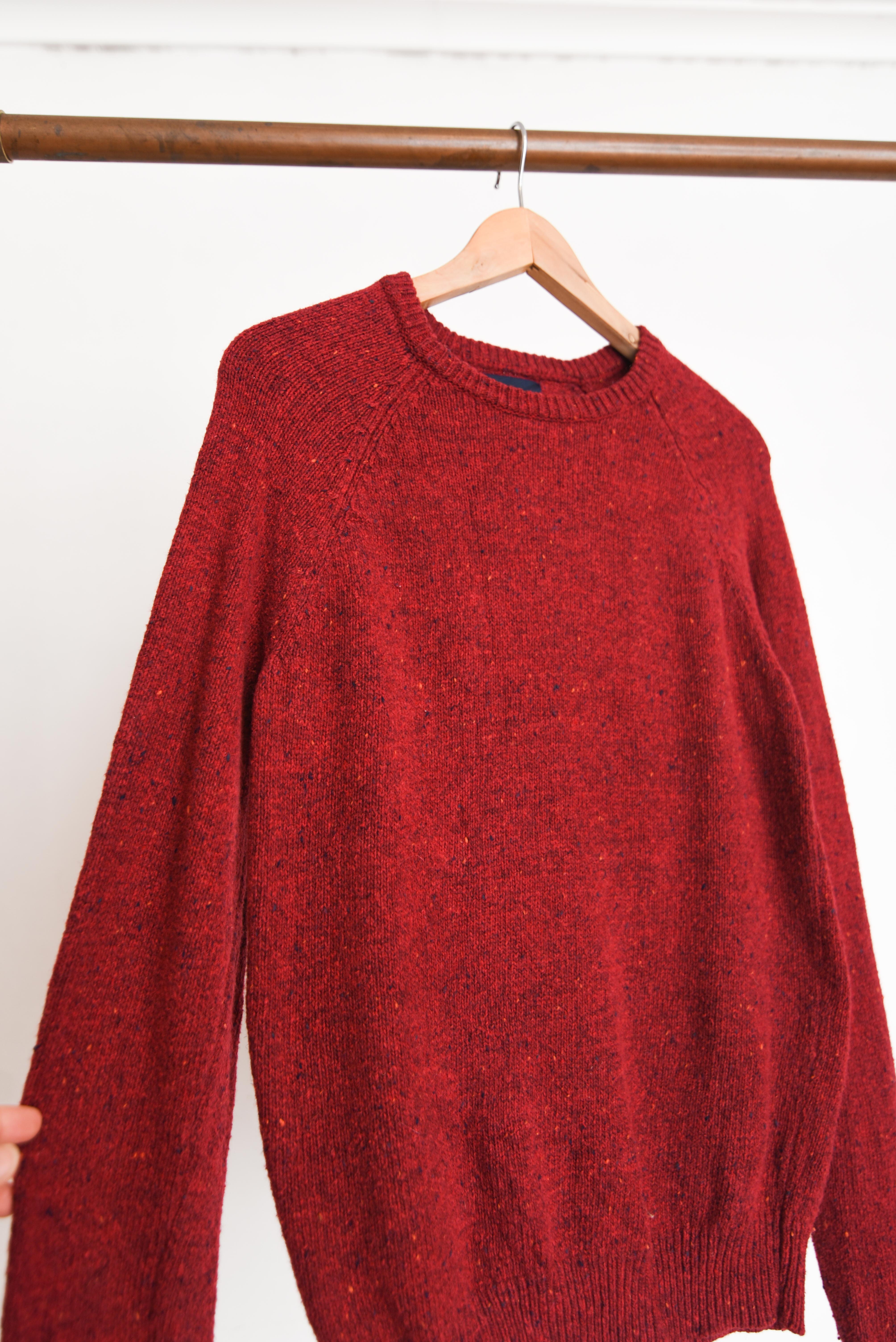 Chaleco dark red jaspeado