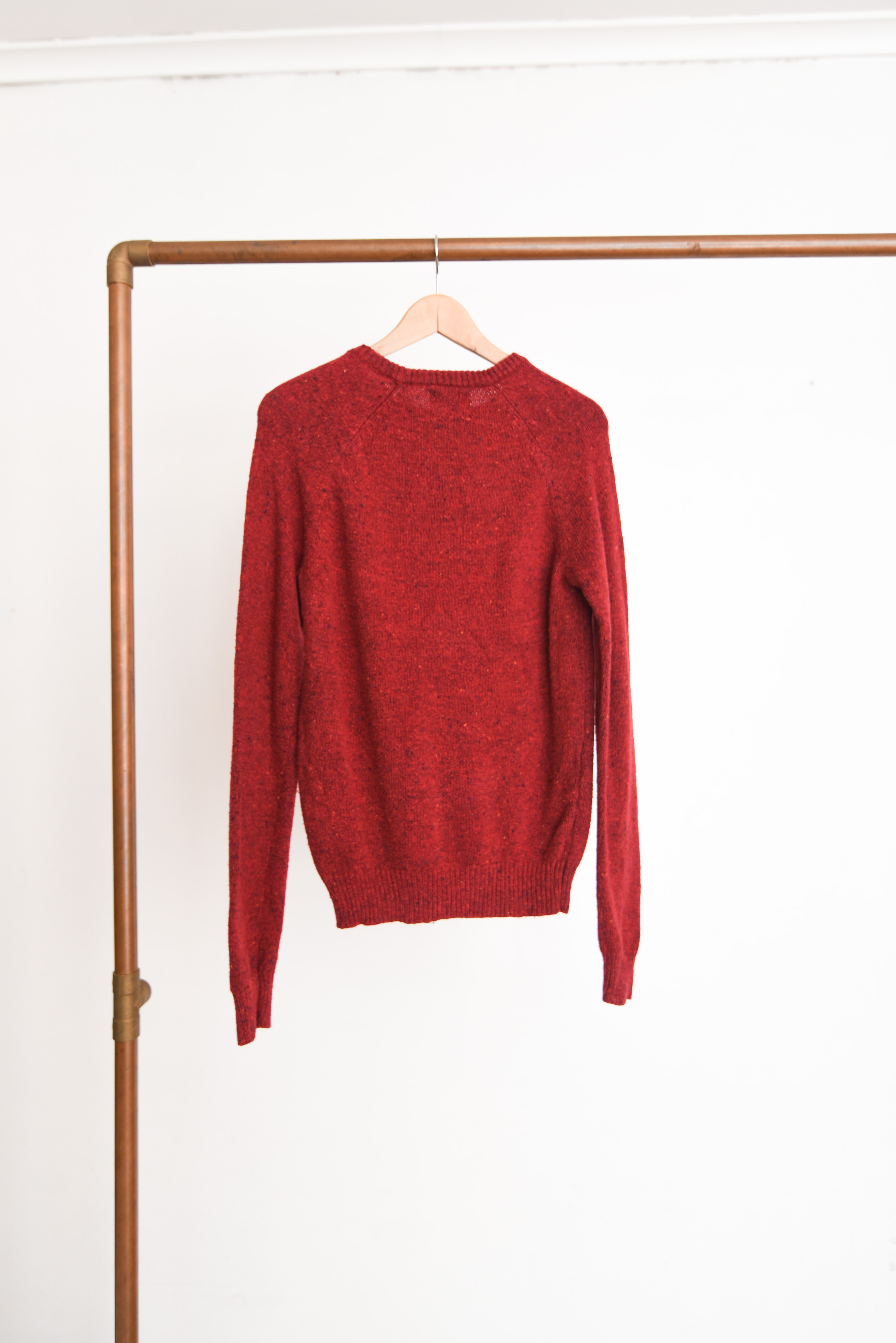 Chaleco dark red jaspeado