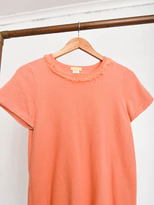 Top naranjo pastel cachemira