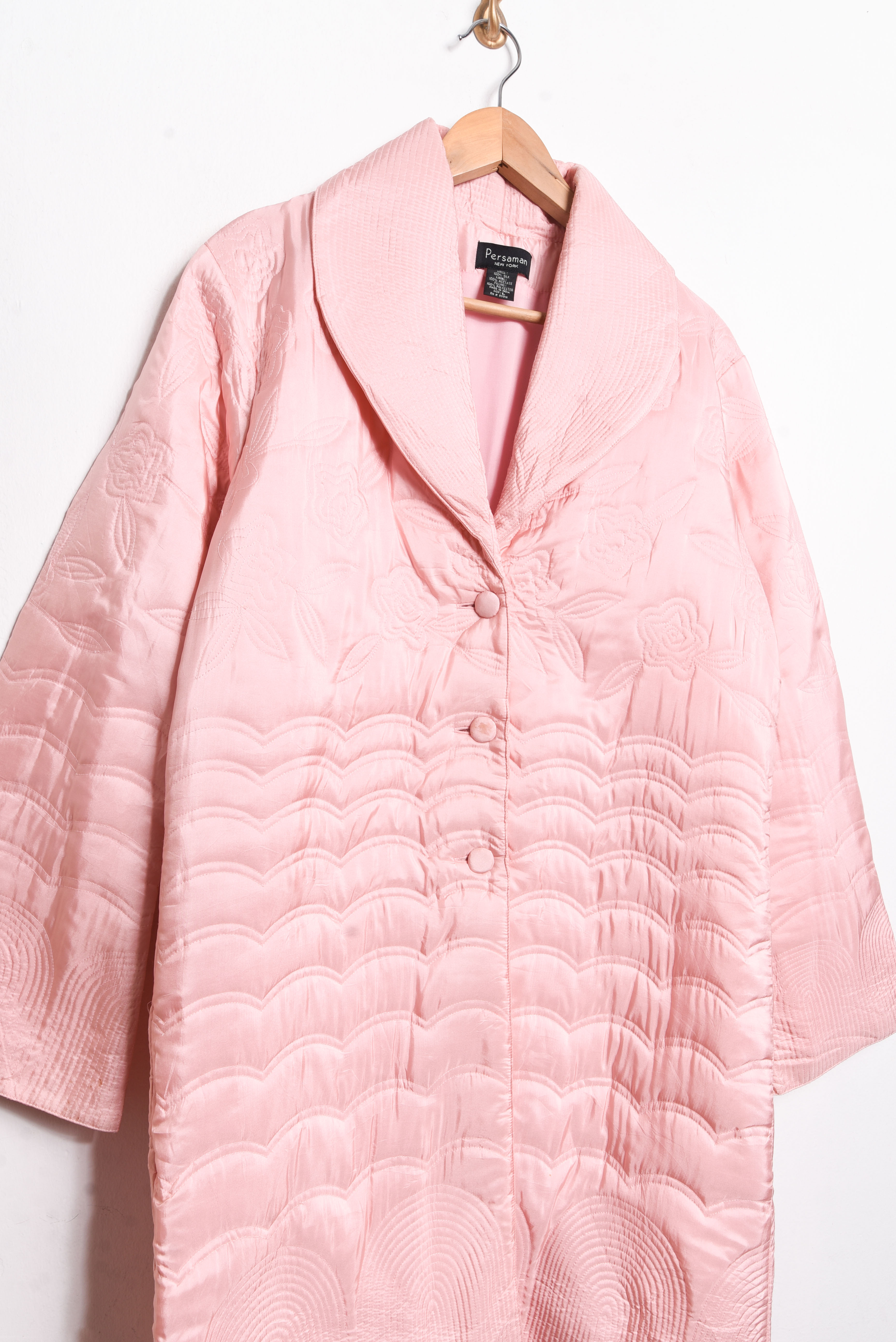 Parka quilted seda vintage
