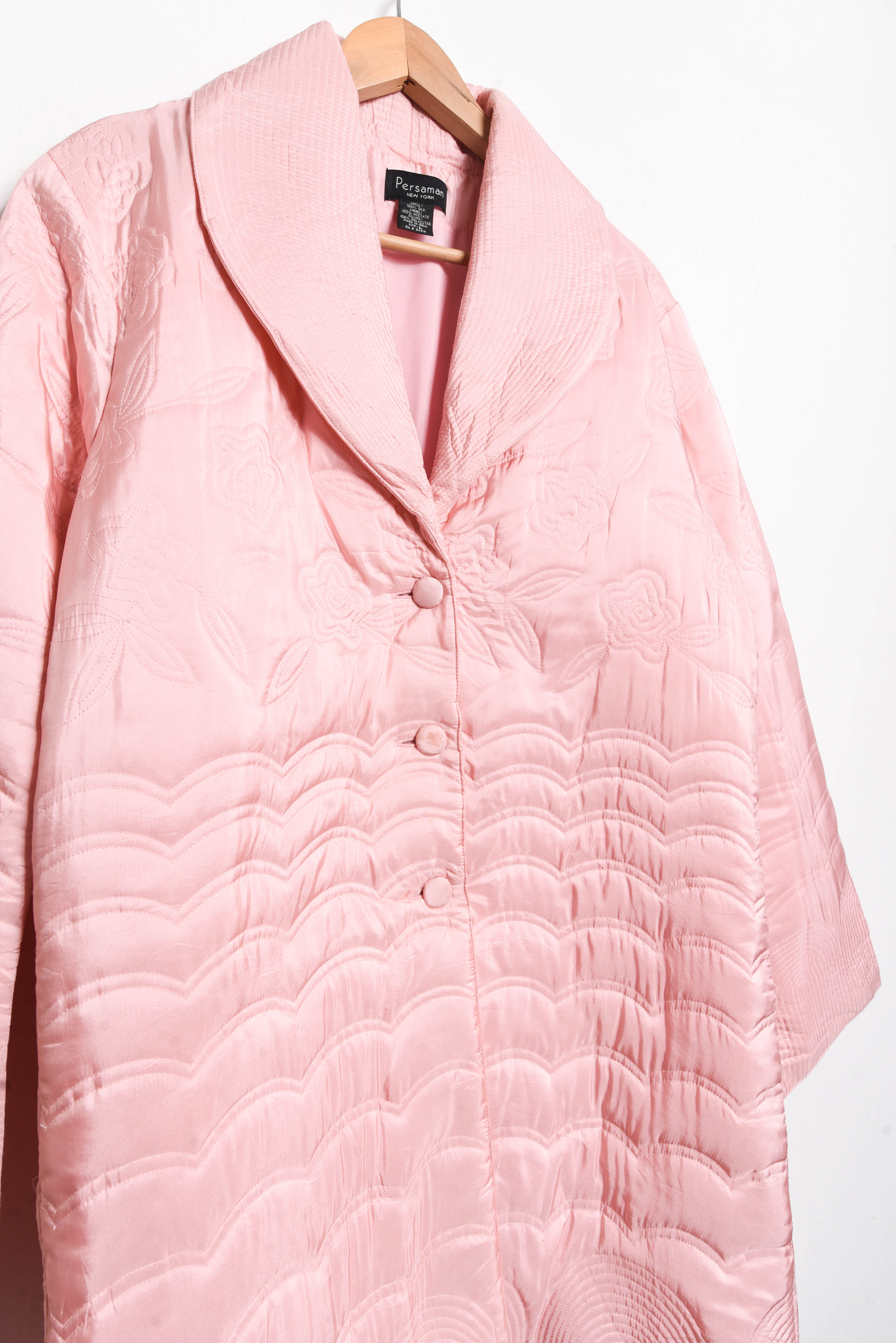 Parka quilted seda vintage
