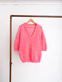 Chaleco rosado union made 60s