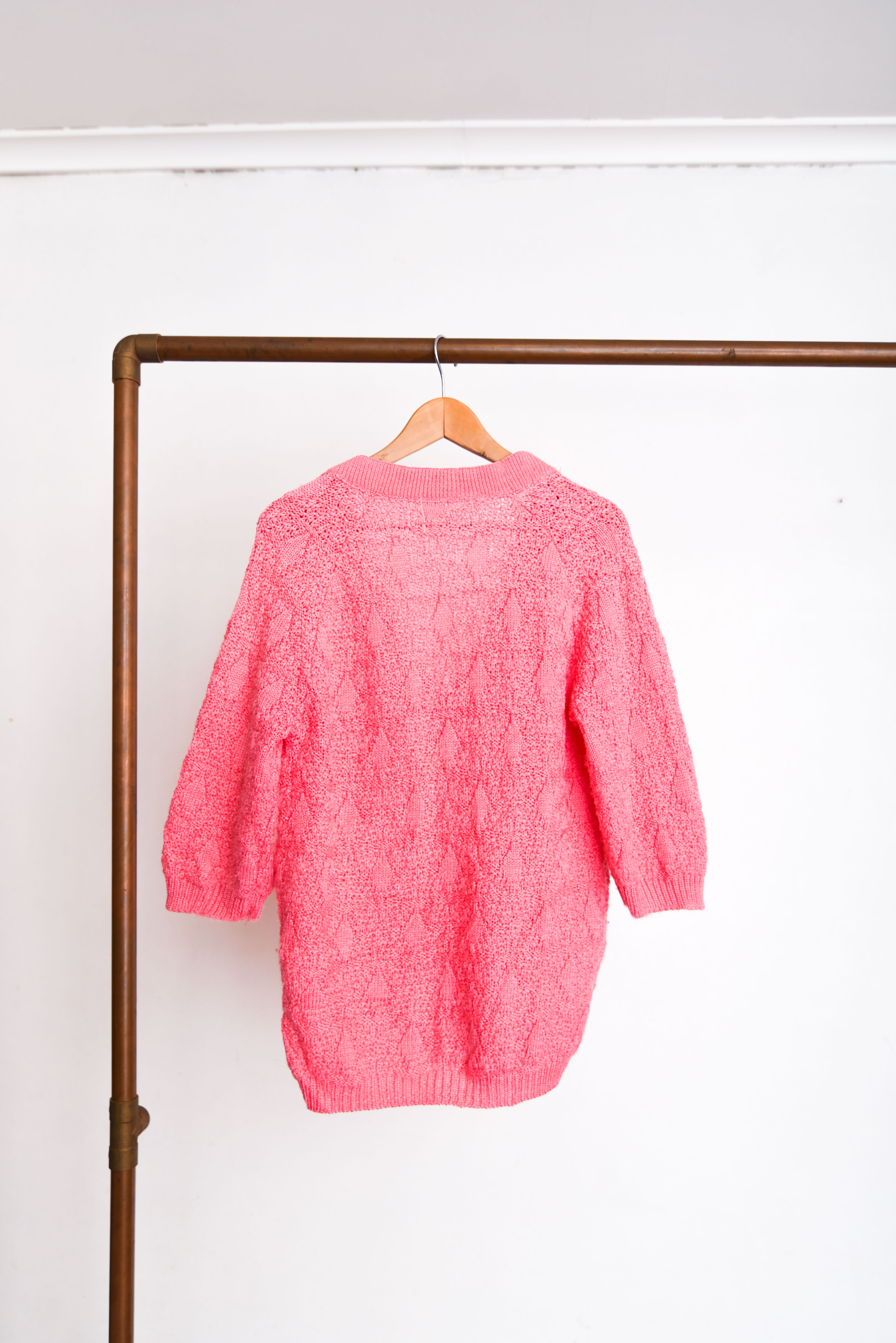 Chaleco rosado union made 60s