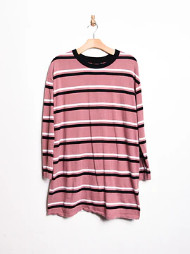 Polera rayada rosada cotton