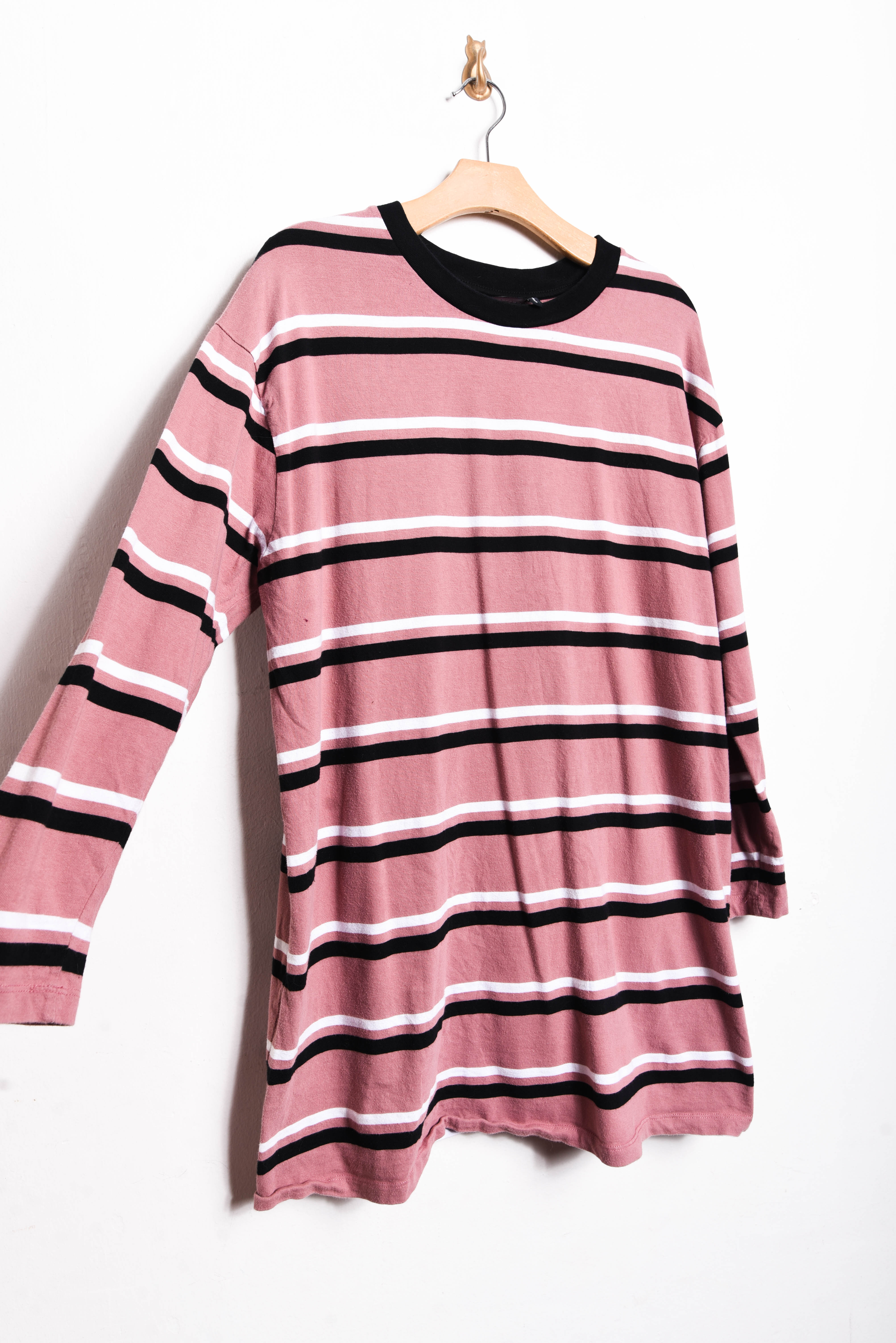 Polera rayada rosada cotton