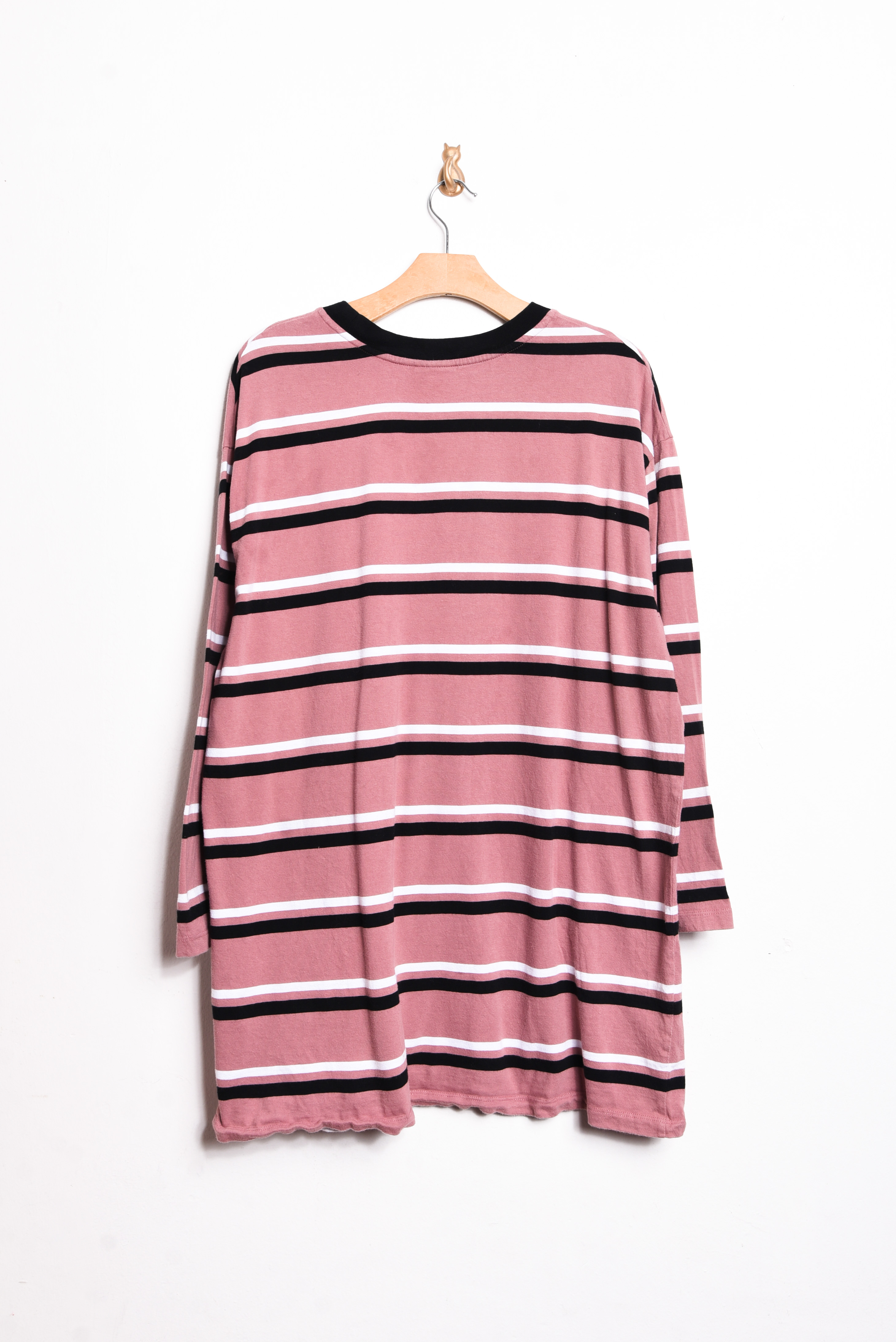 Polera rayada rosada cotton