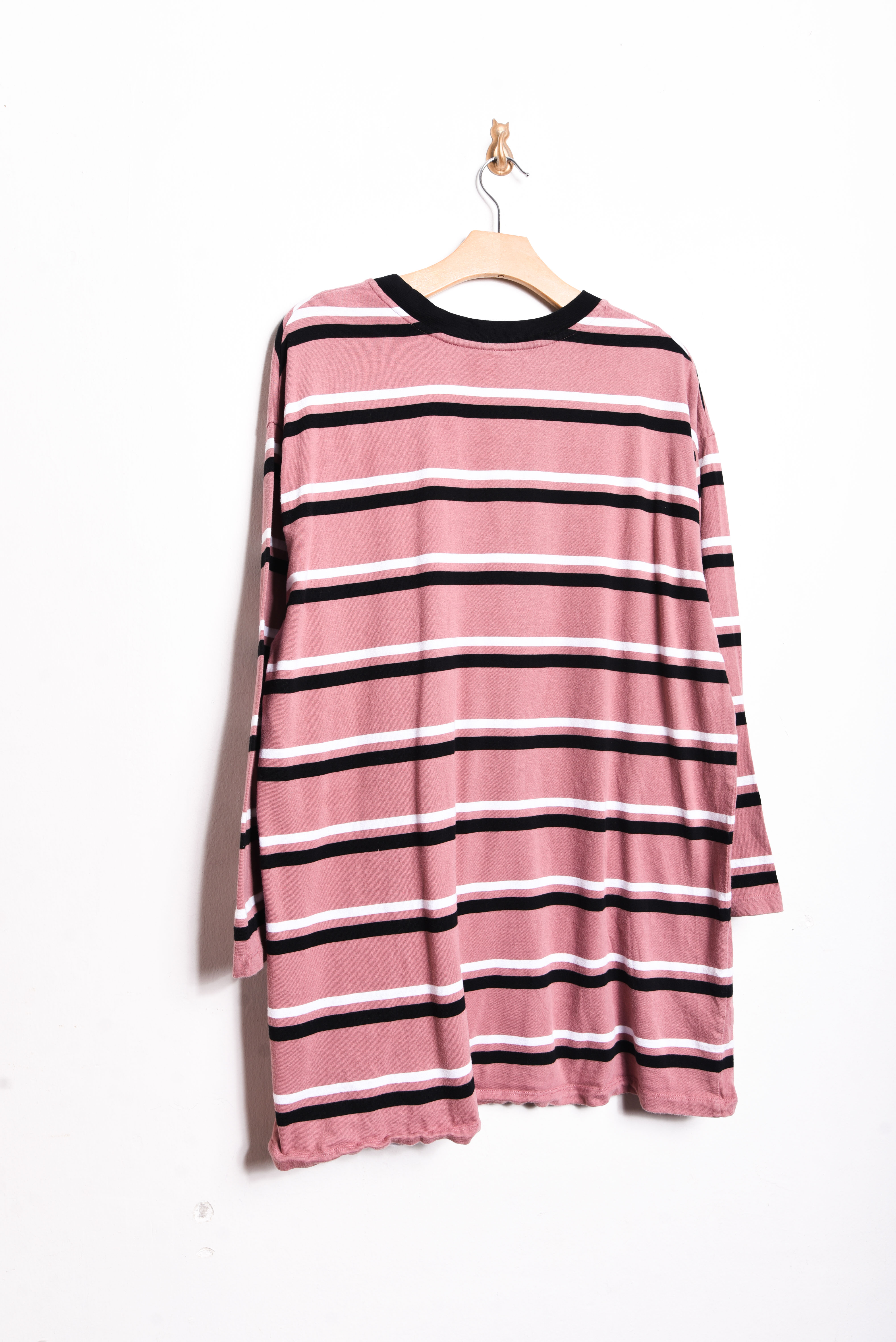 Polera rayada rosada cotton