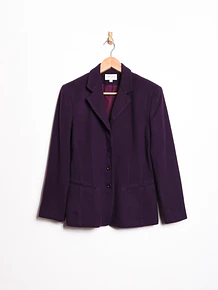 Blazer lana y cachemira vintage morado