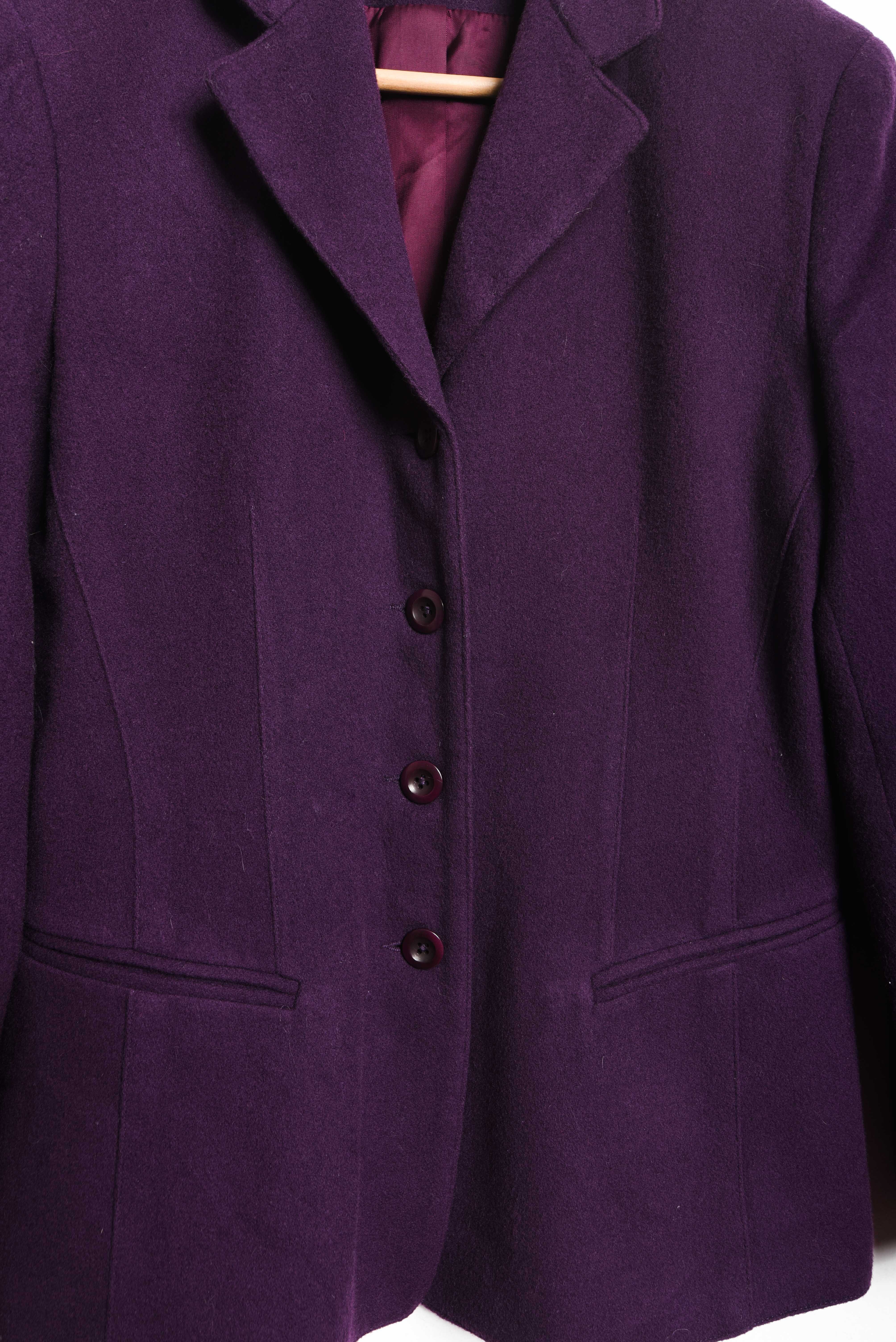Blazer lana y cachemira vintage morado