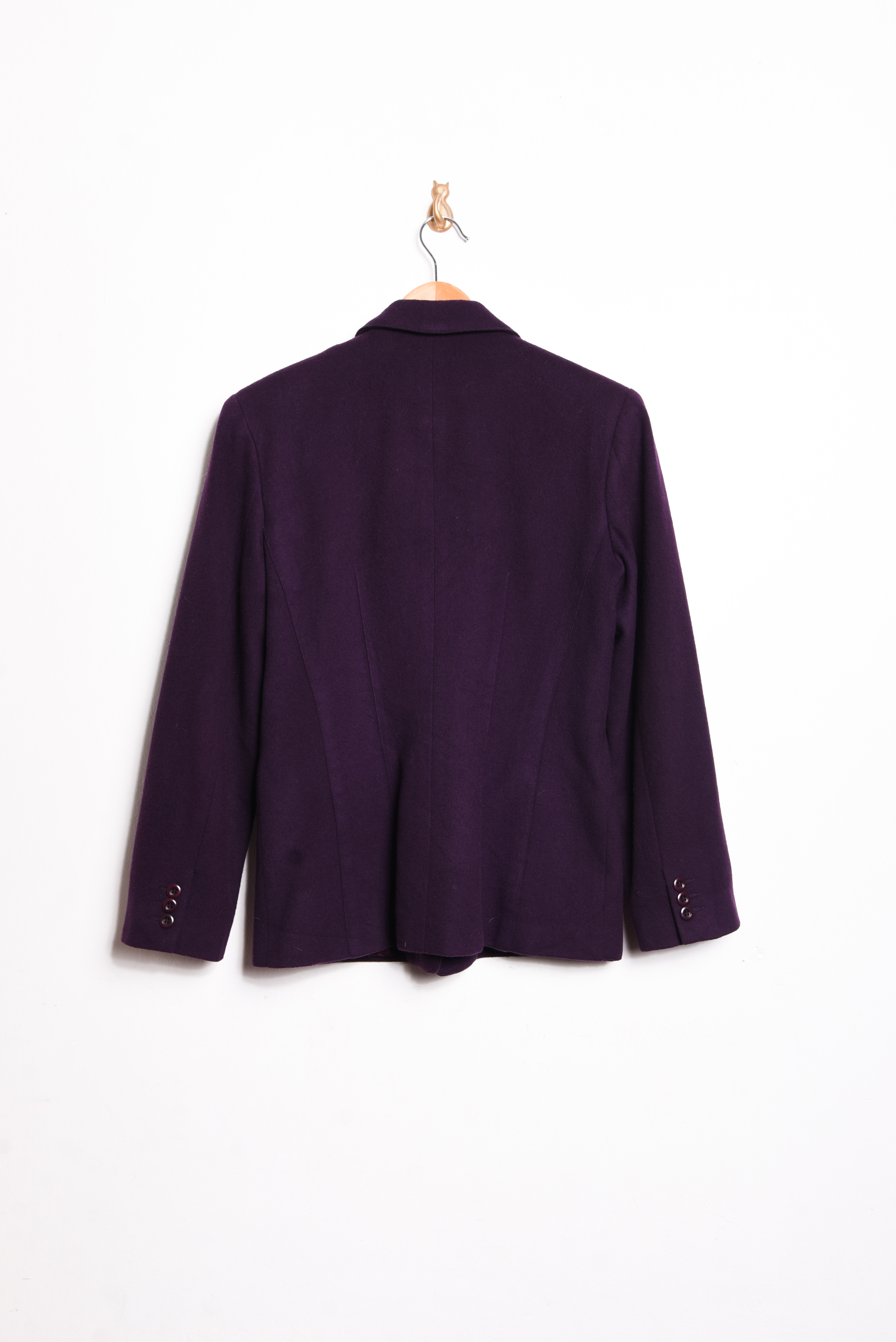 Blazer lana y cachemira vintage morado