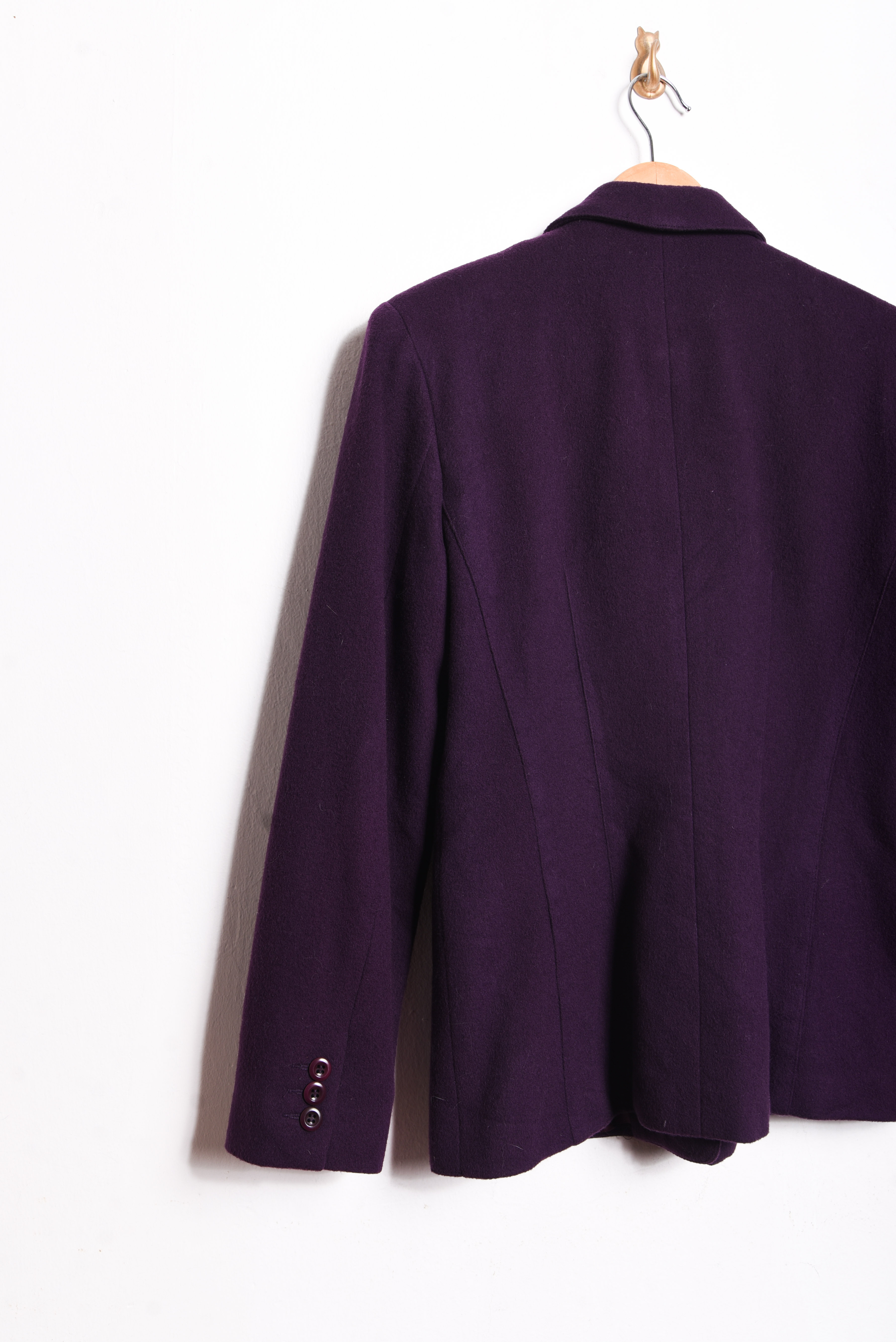 Blazer lana y cachemira vintage morado