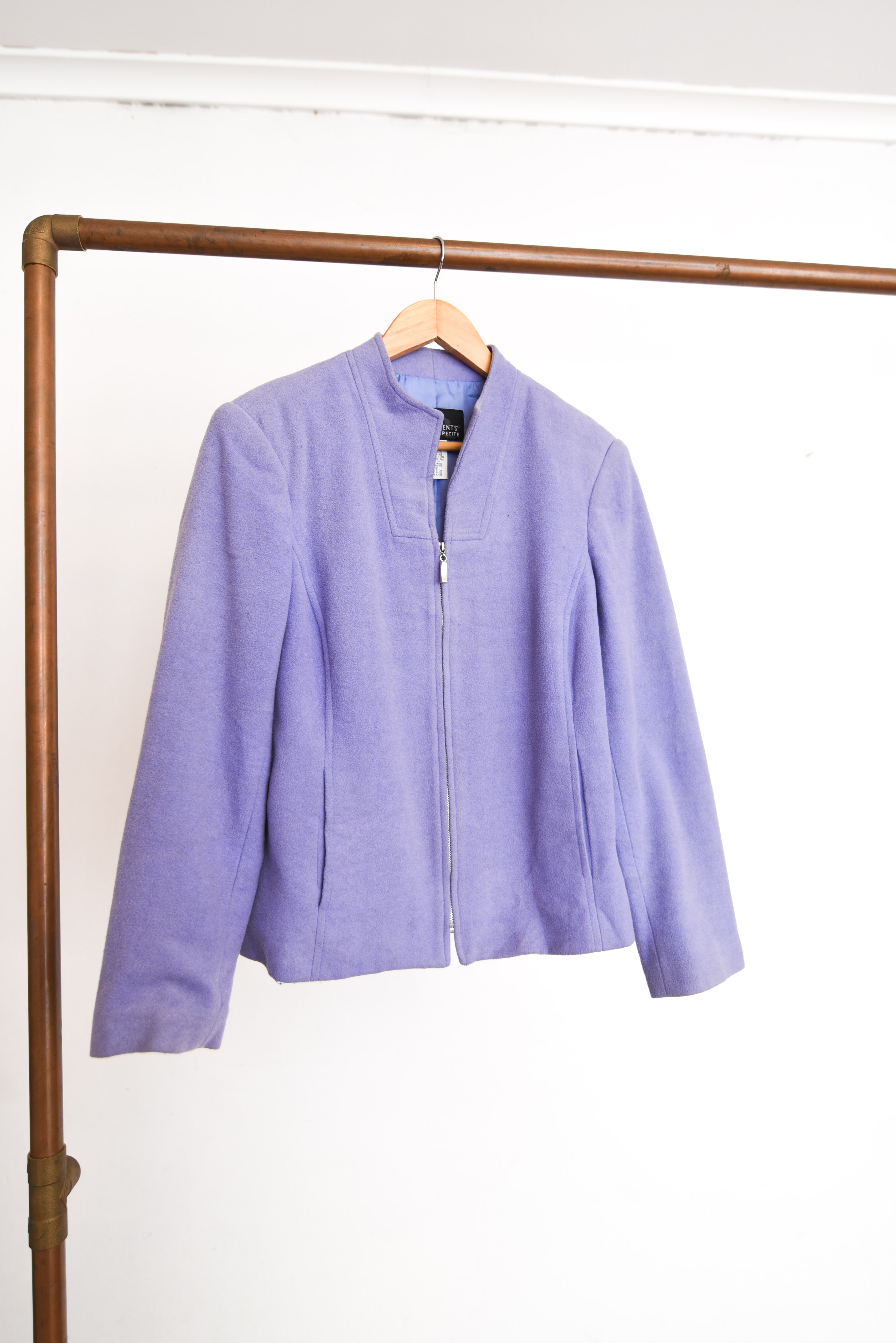 Chaqueta lana periwinkle 90s