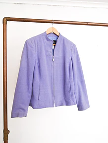 Chaqueta lana periwinkle 90s