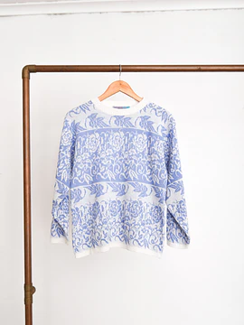 Chaleco lila pastel vintage floral