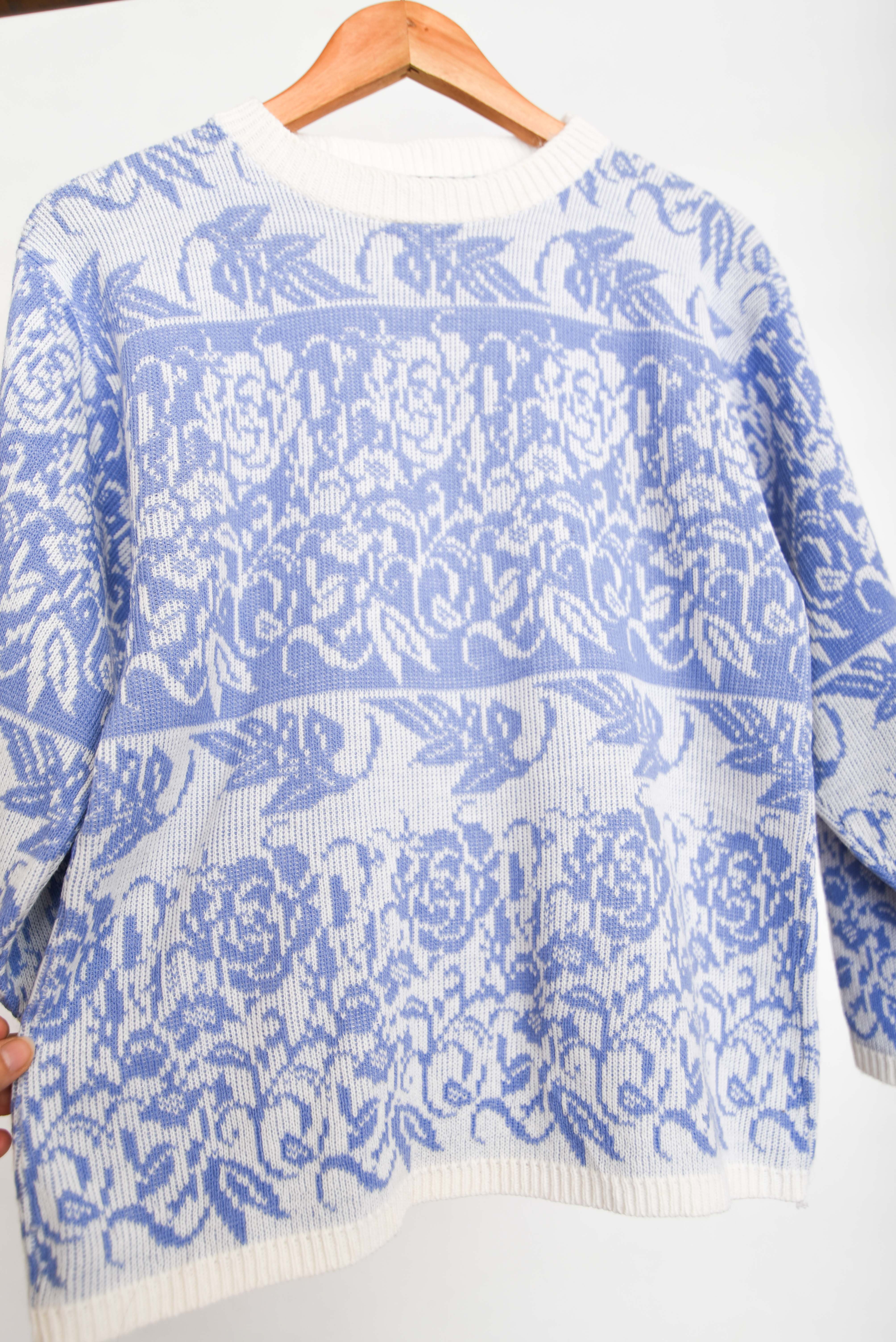 Chaleco lila pastel vintage floral