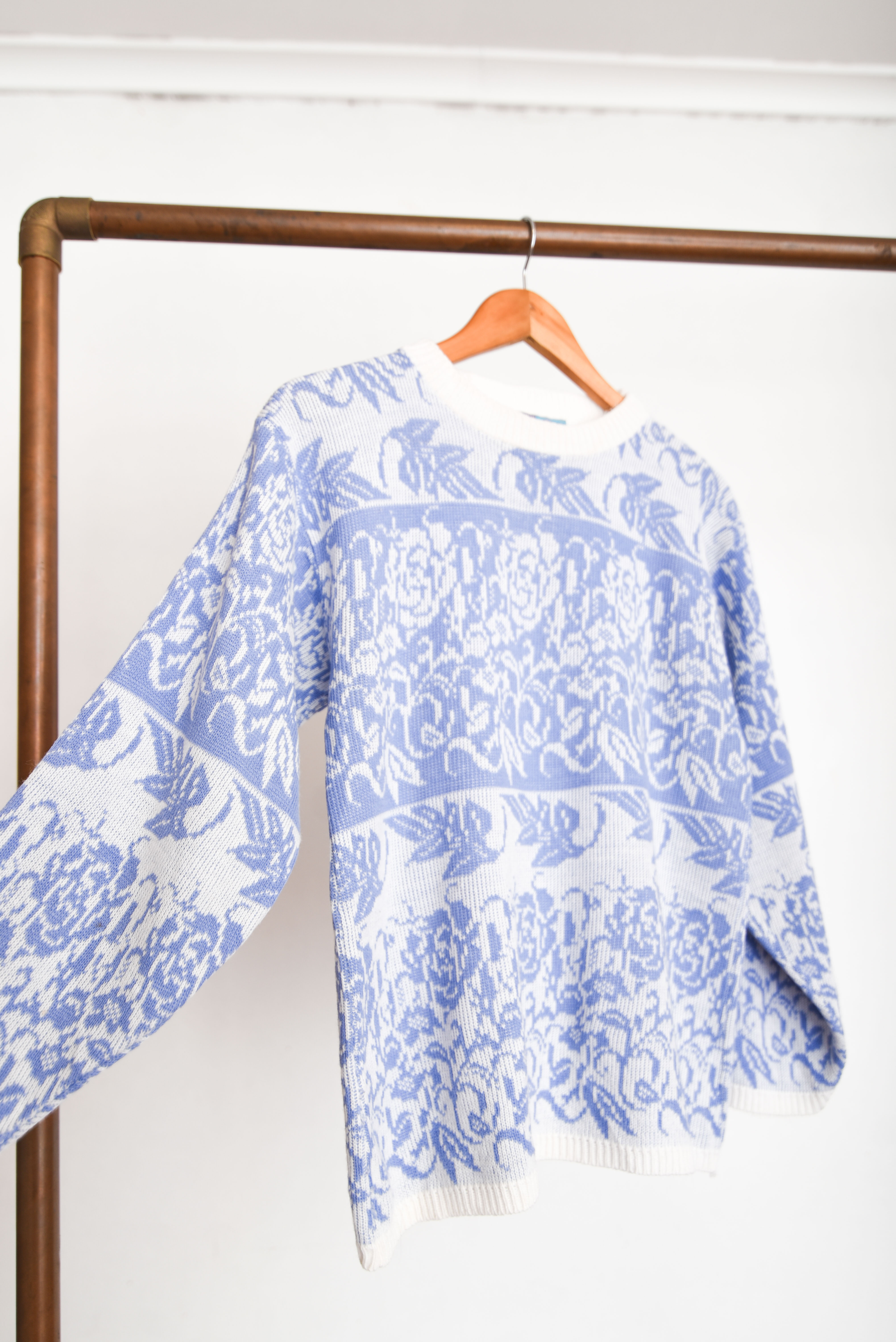 Chaleco lila pastel vintage floral
