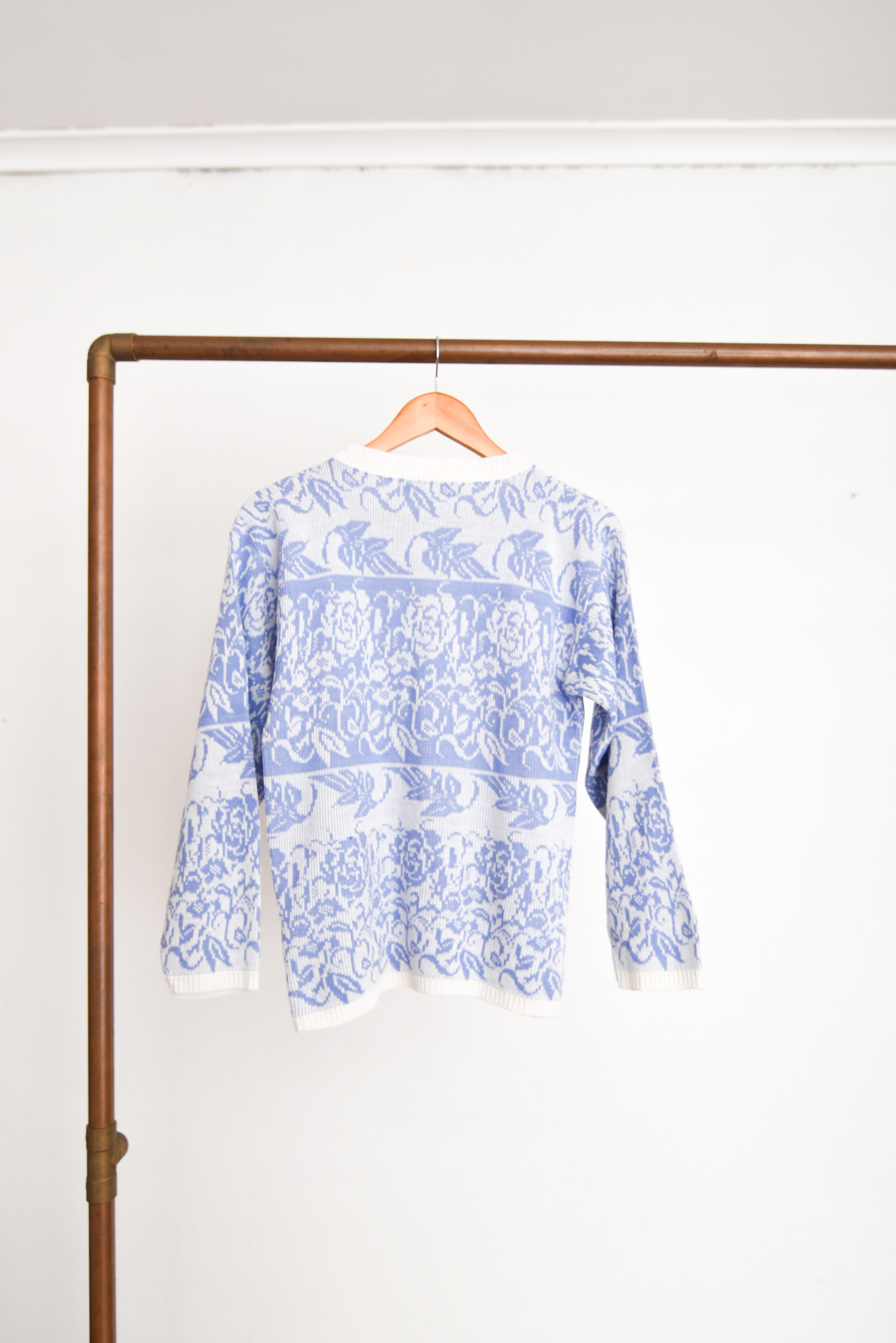 Chaleco lila pastel vintage floral