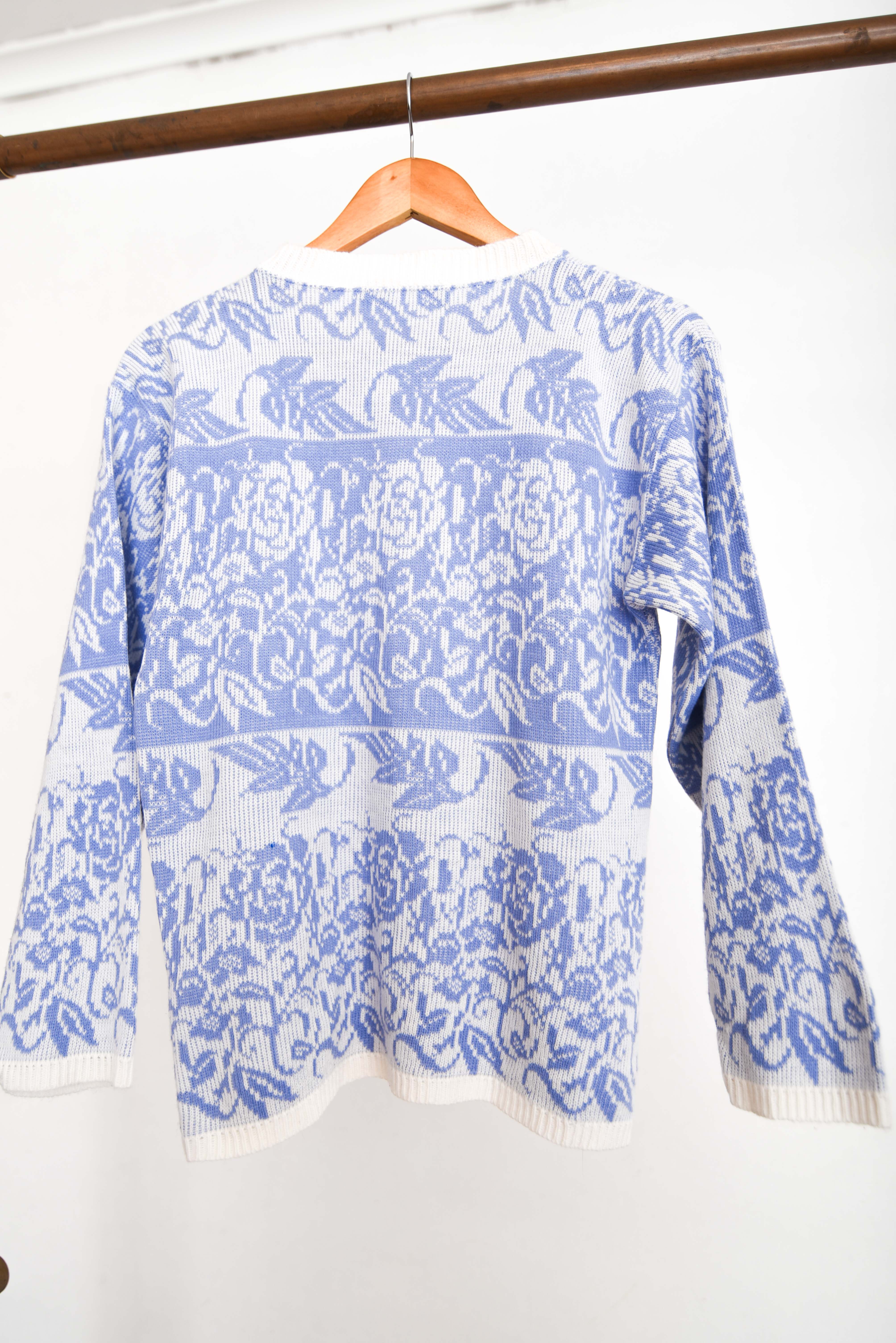 Chaleco lila pastel vintage floral