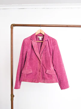 Blazer pink cotelé