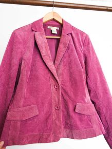 Blazer pink cotelé
