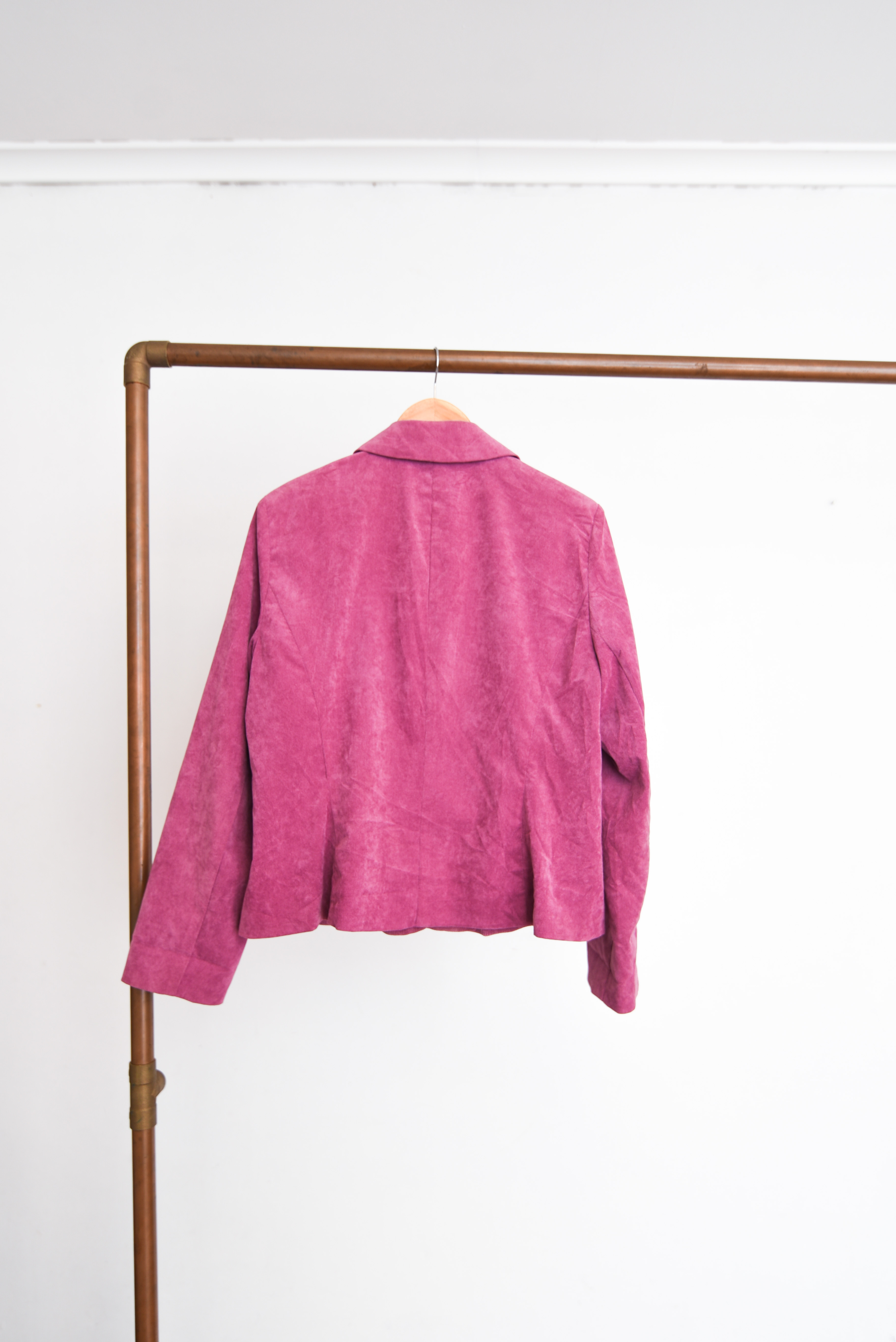 Blazer pink cotelé