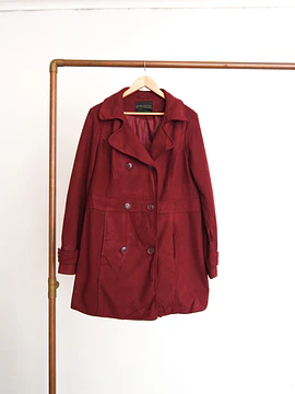 Abrigo burdeo plus size