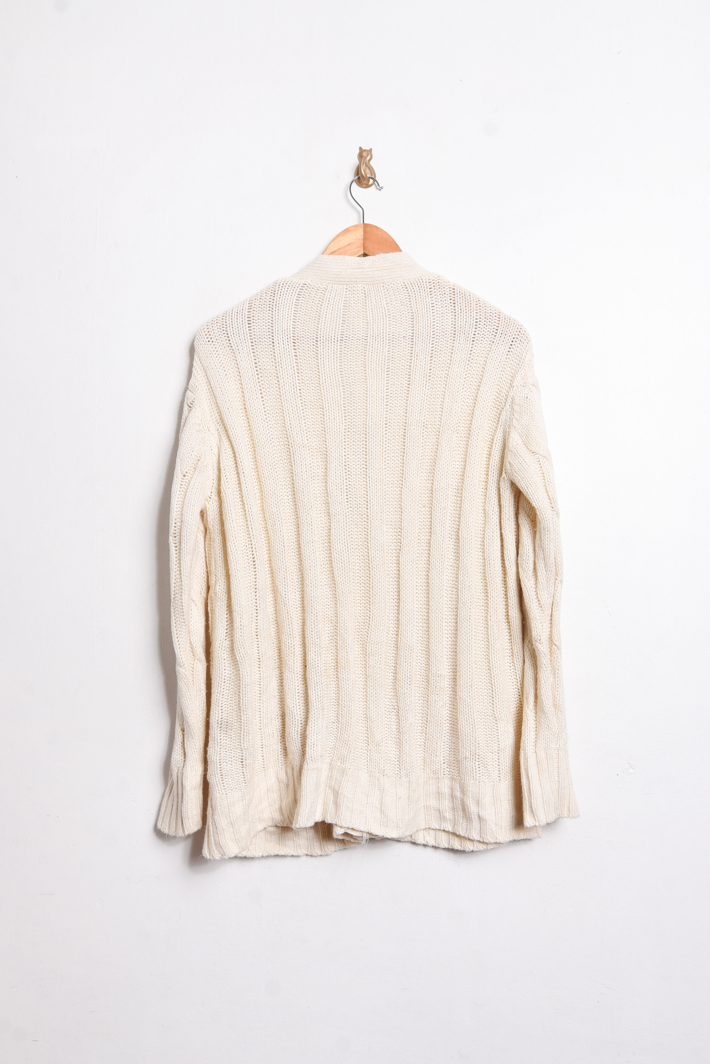 Cardigan marfil trenzado