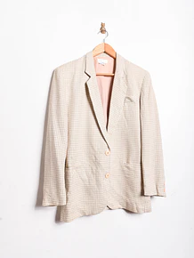 Blazer 90s marfil triangulos