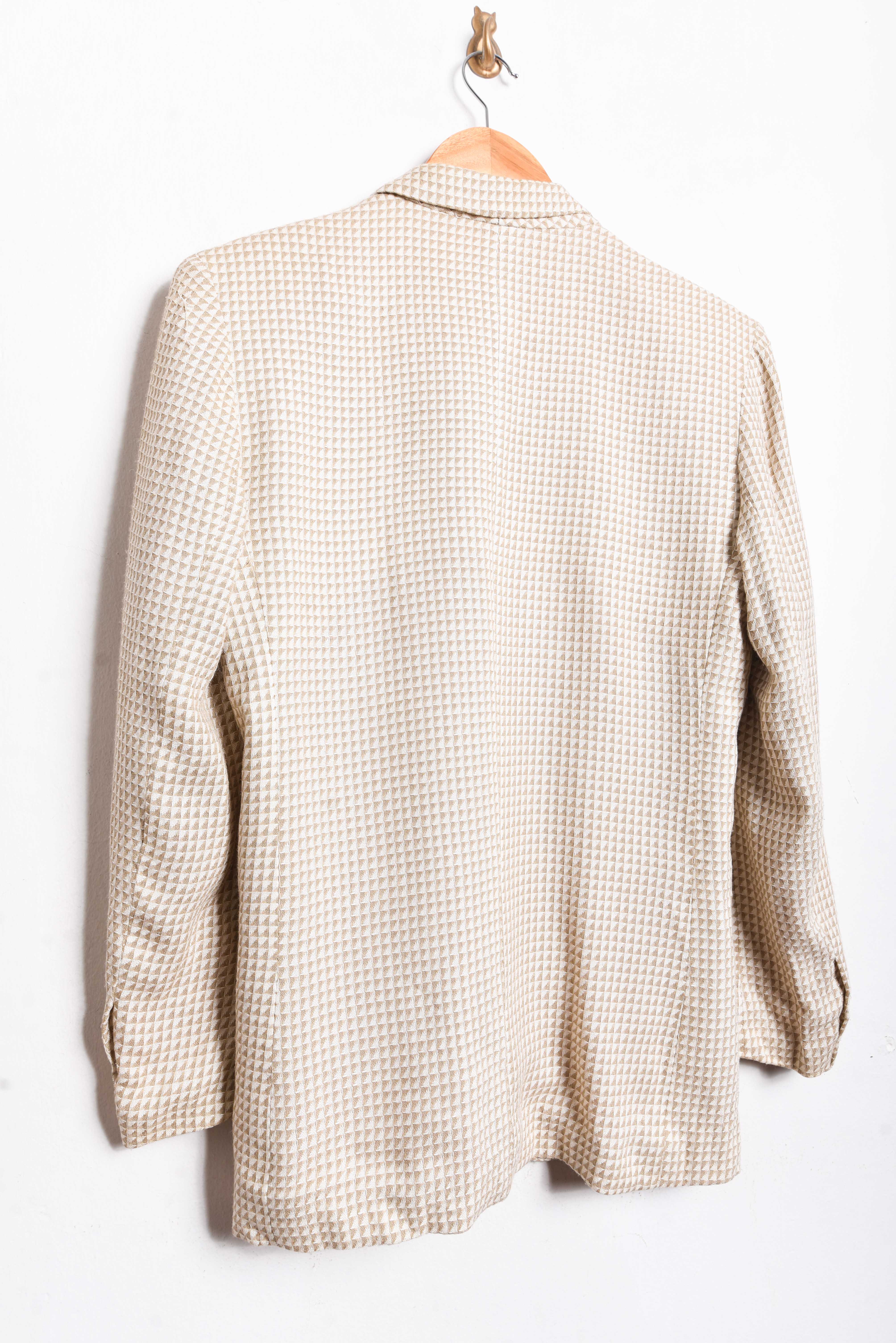 Blazer 90s marfil triangulos