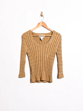 Top tejido golden vintage