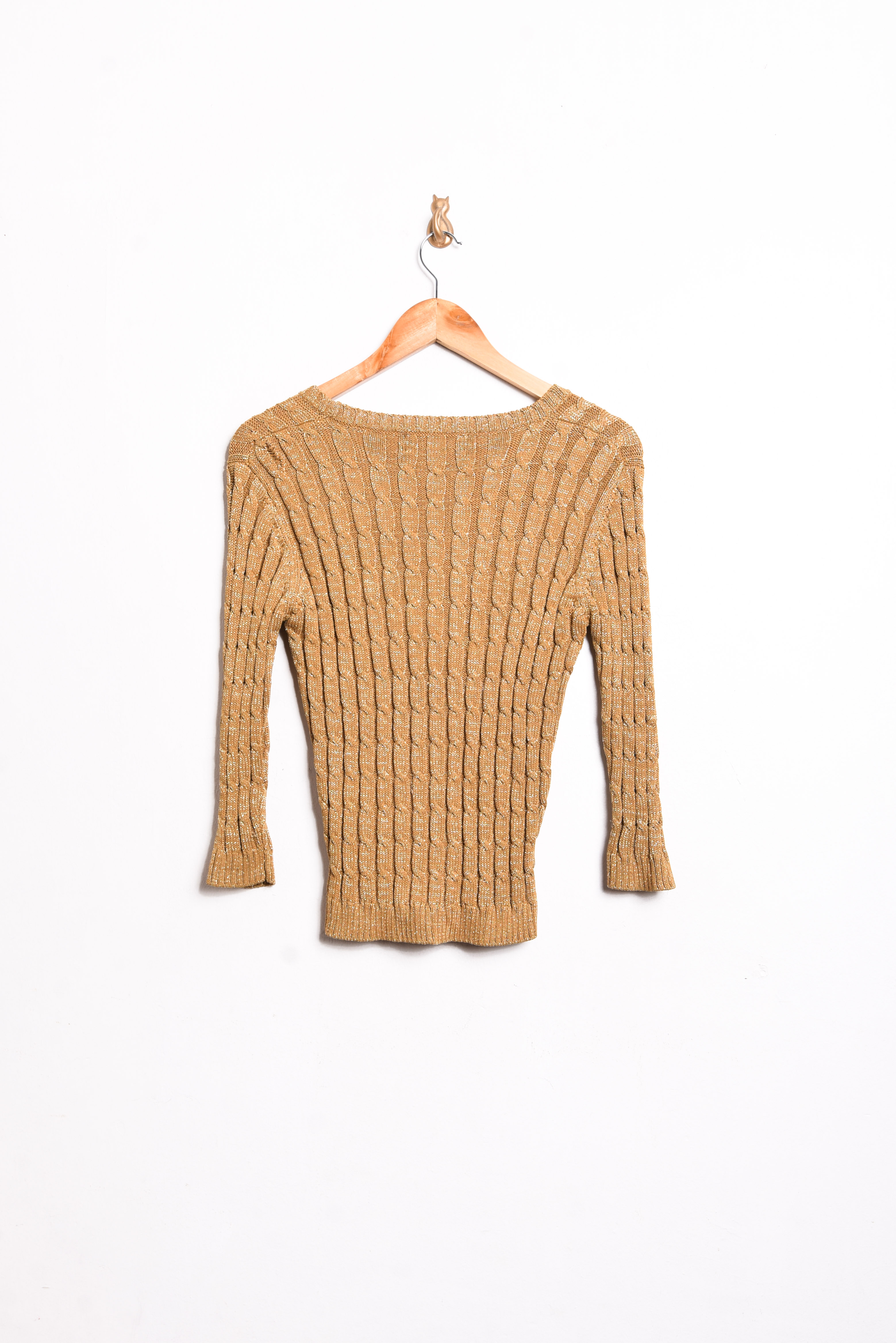 Top tejido golden vintage