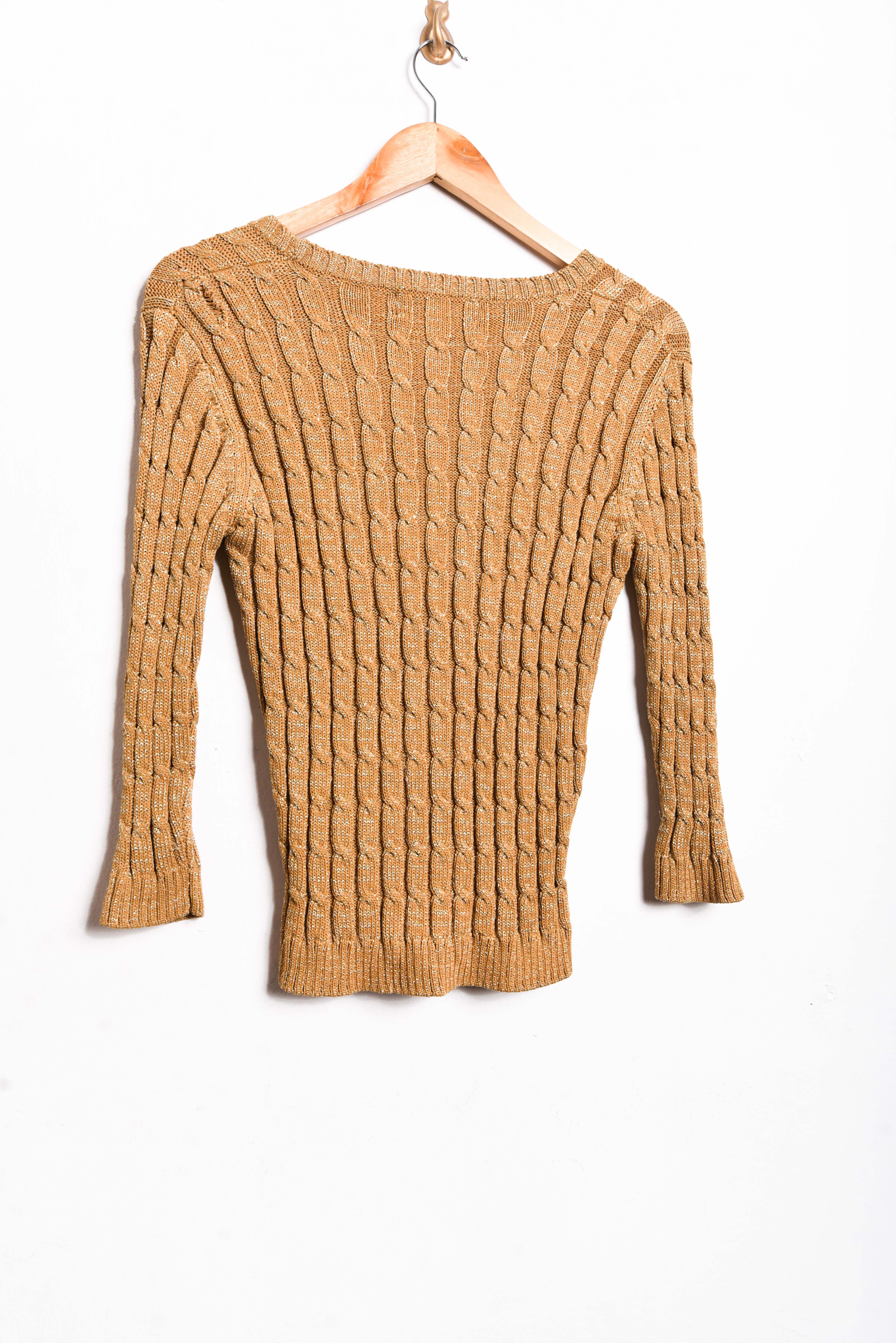 Top tejido golden vintage