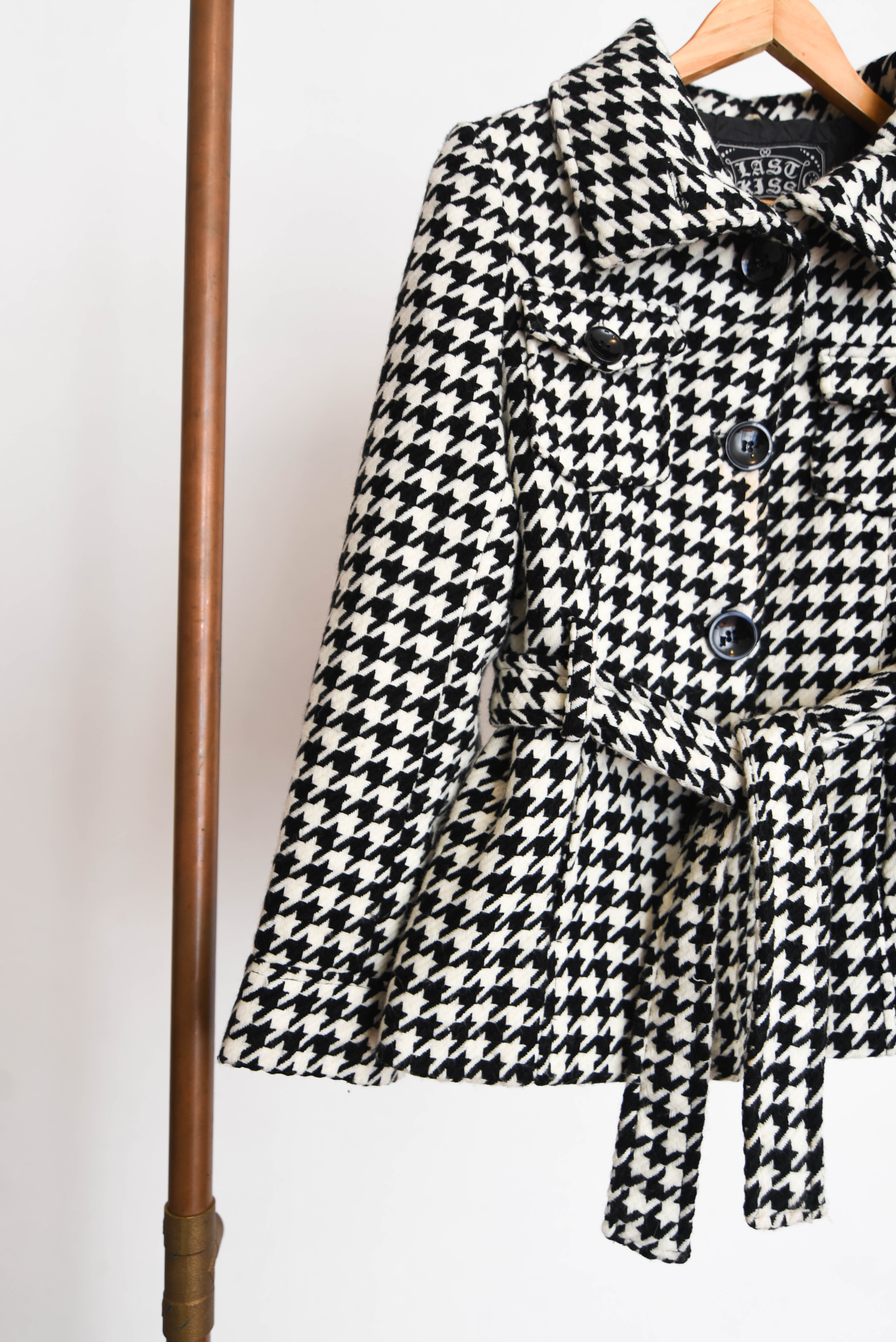 Chaqueta bicolor pata de gallo