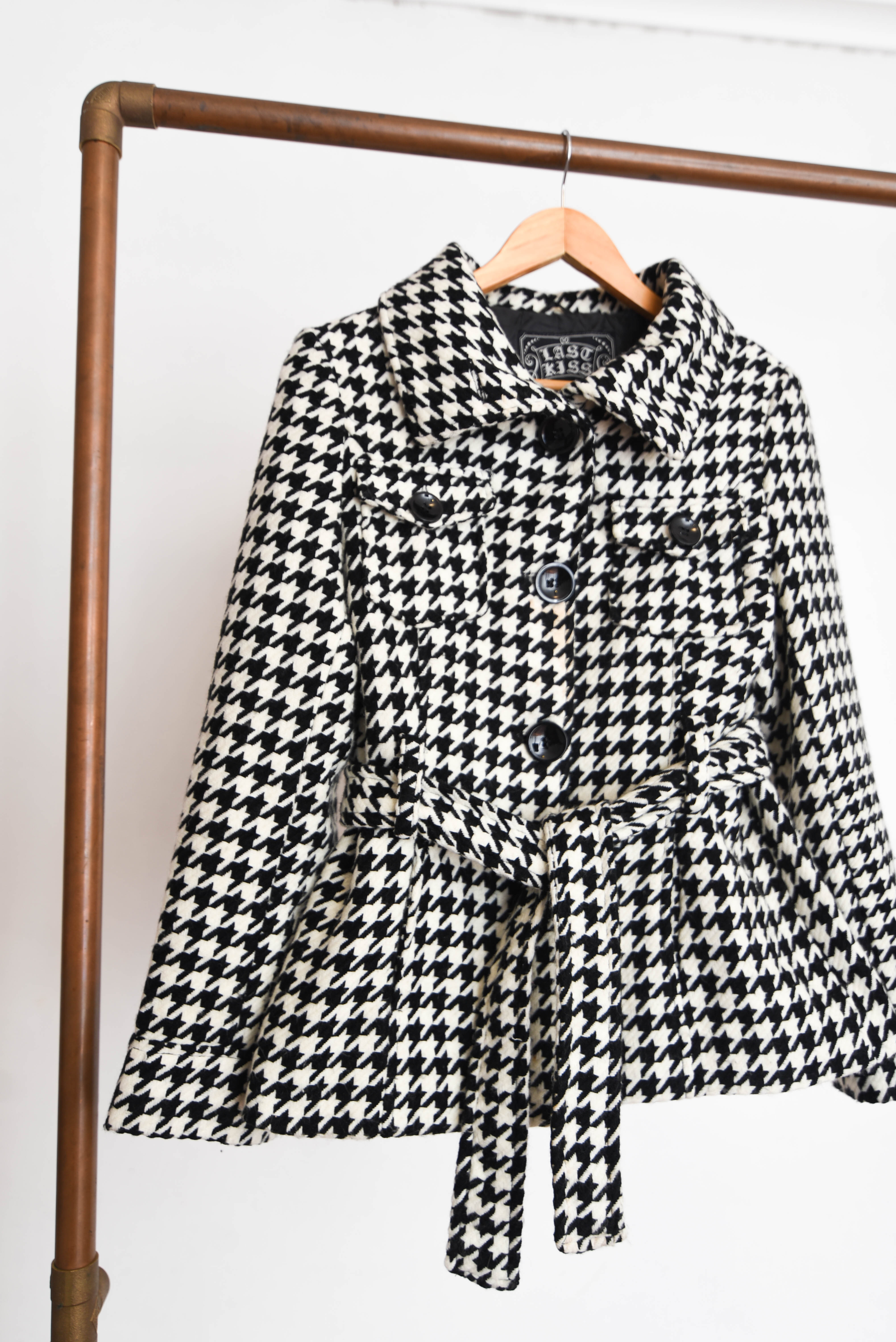 Chaqueta bicolor pata de gallo