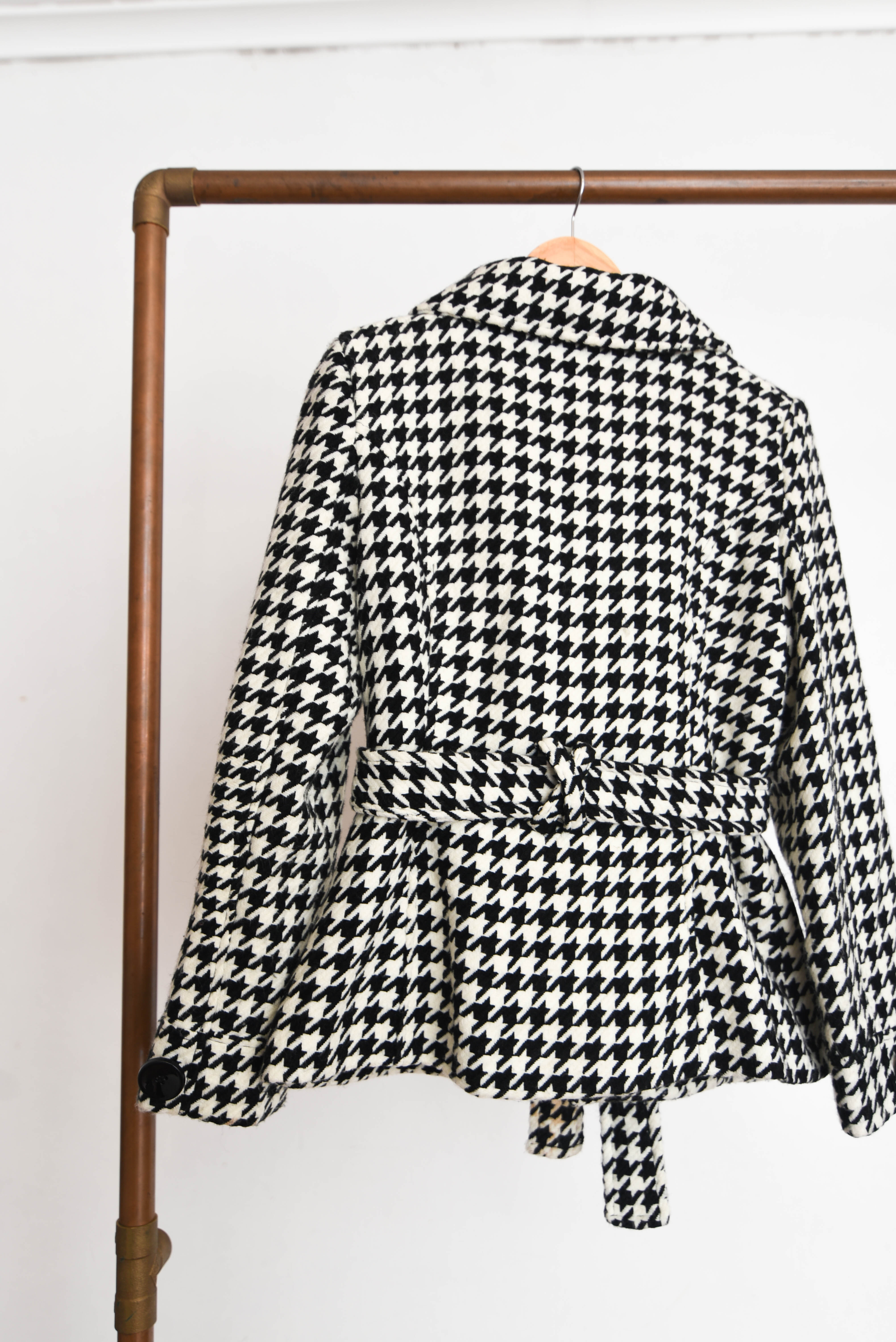 Chaqueta bicolor pata de gallo