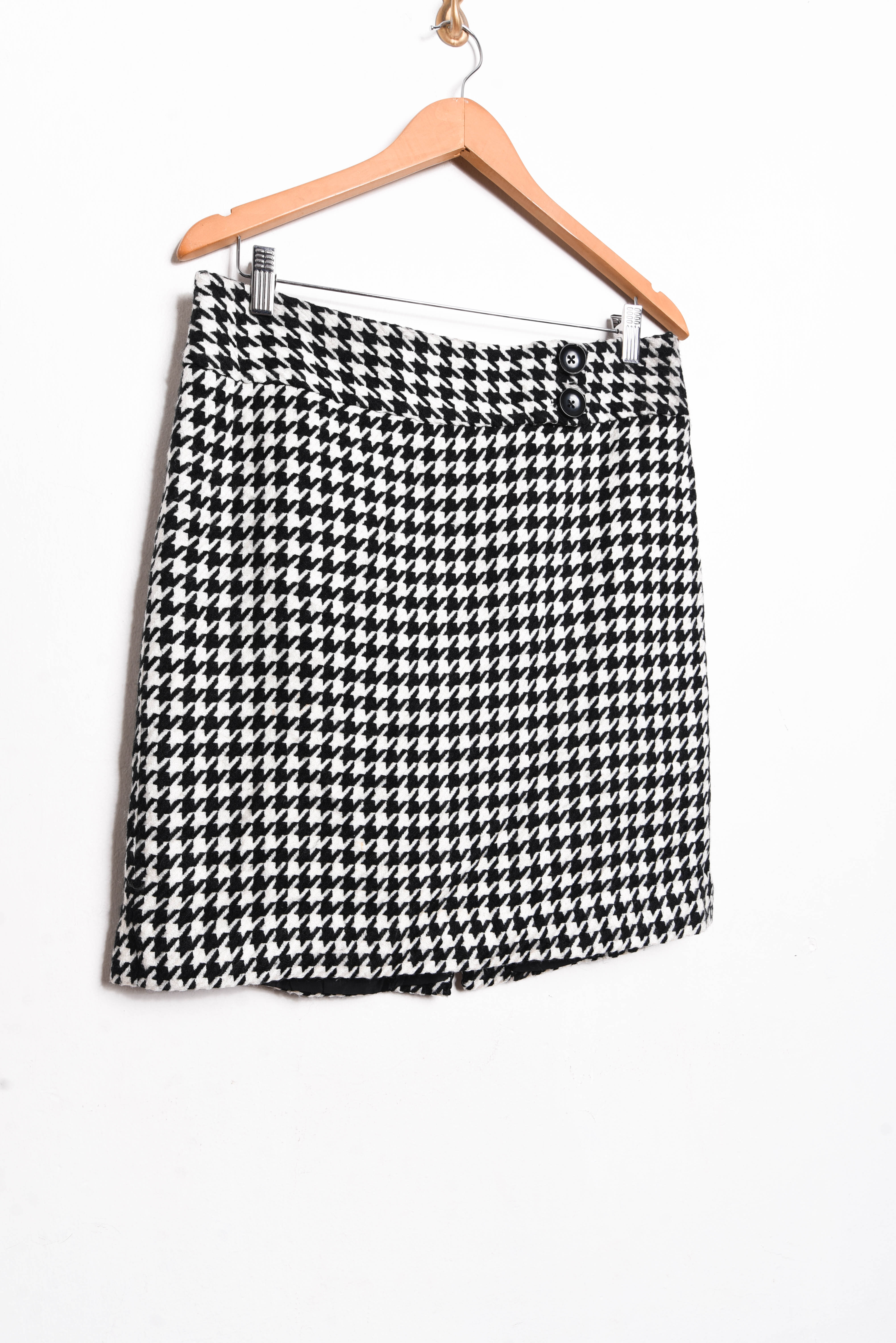 Falda b&w pata de gallo