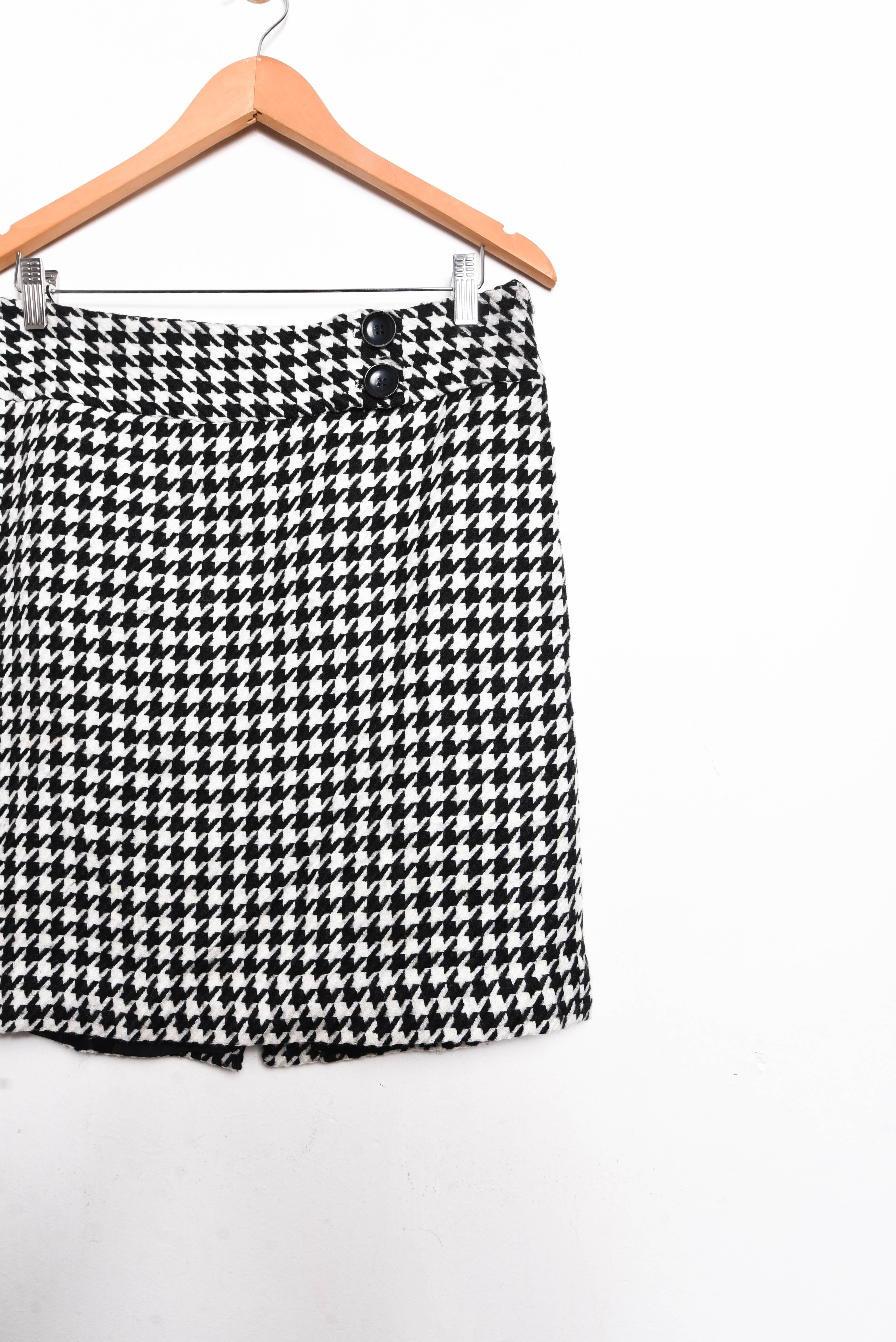 Falda b&w pata de gallo