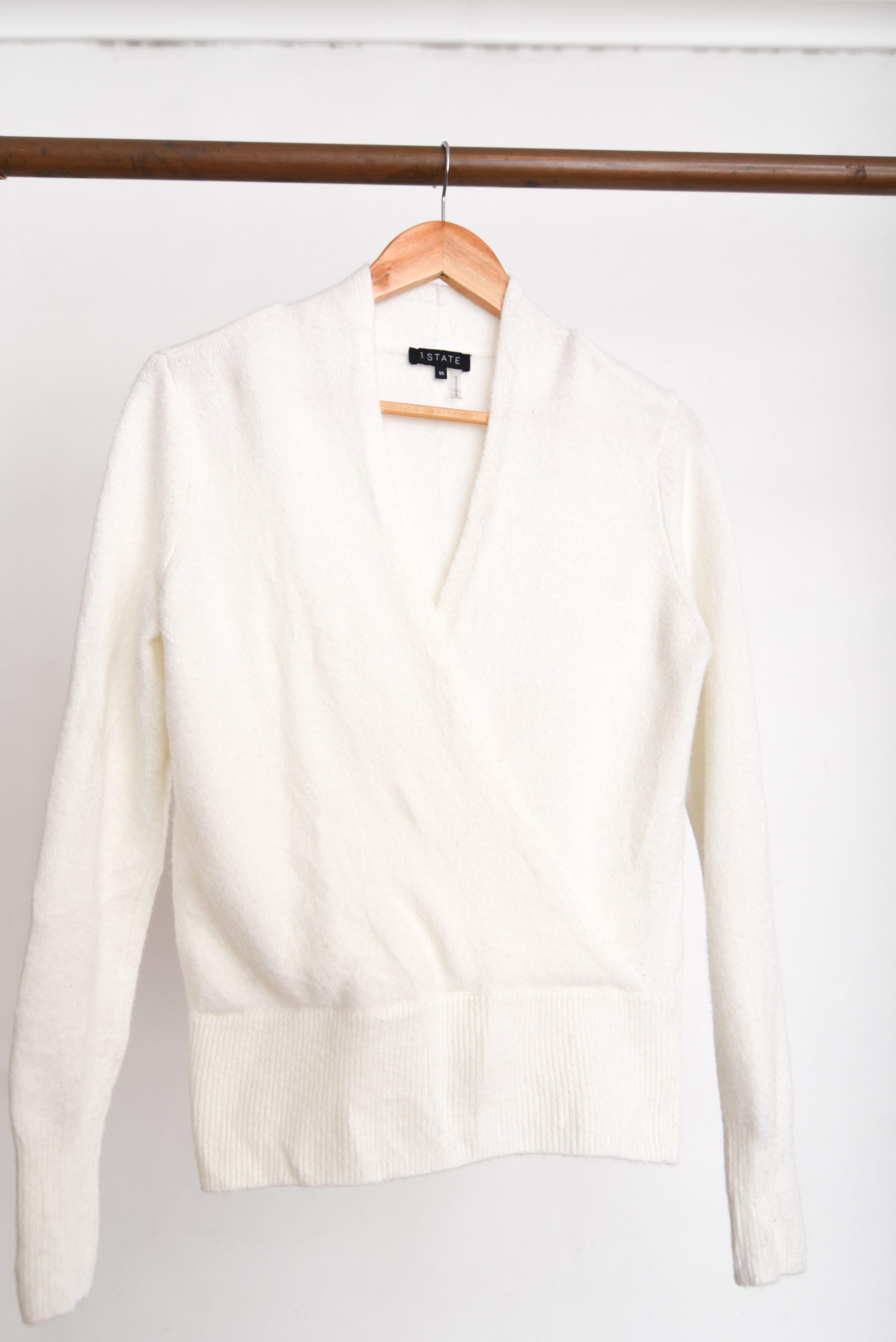 Chaleco blanco cruzado ballet