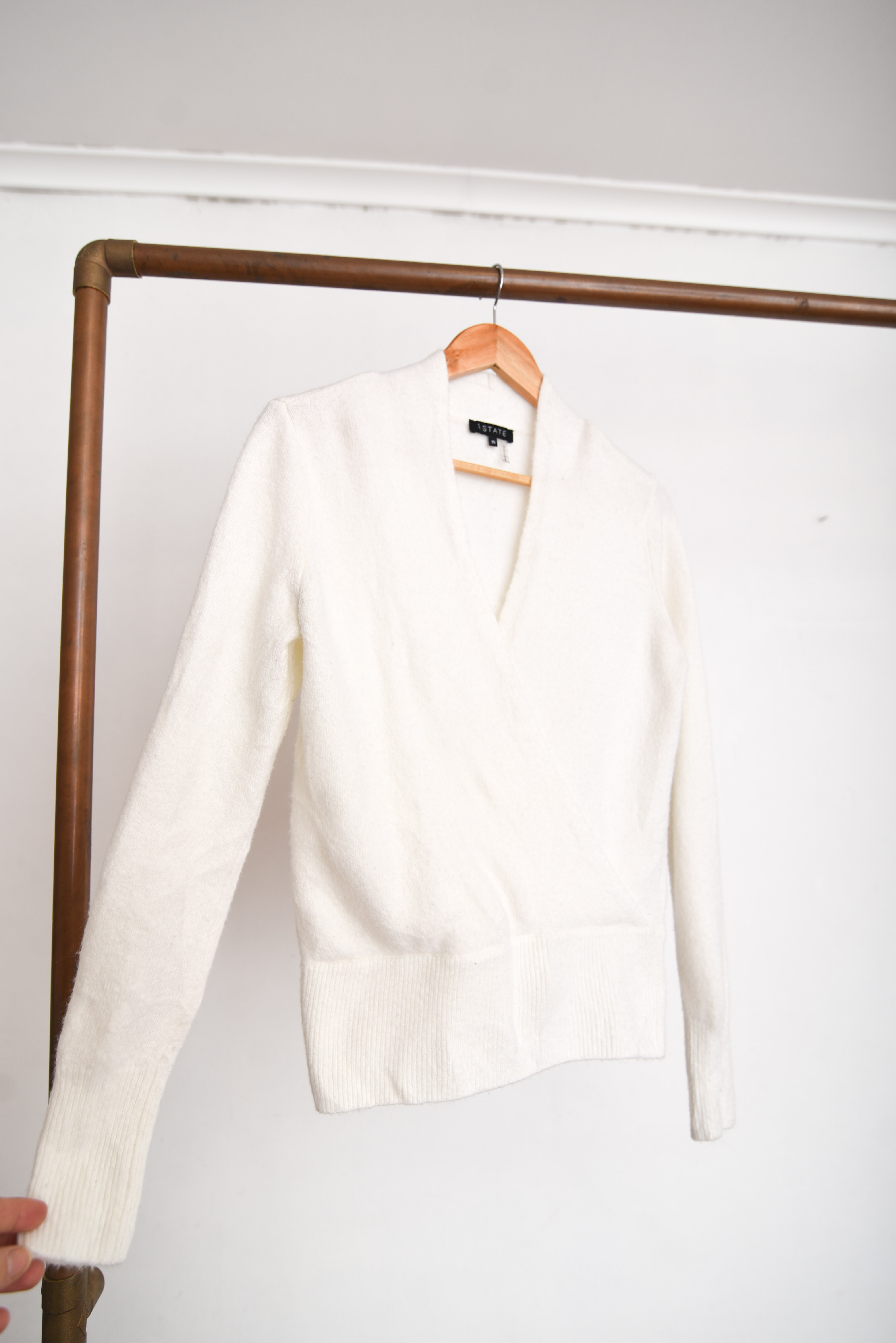 Chaleco blanco cruzado ballet