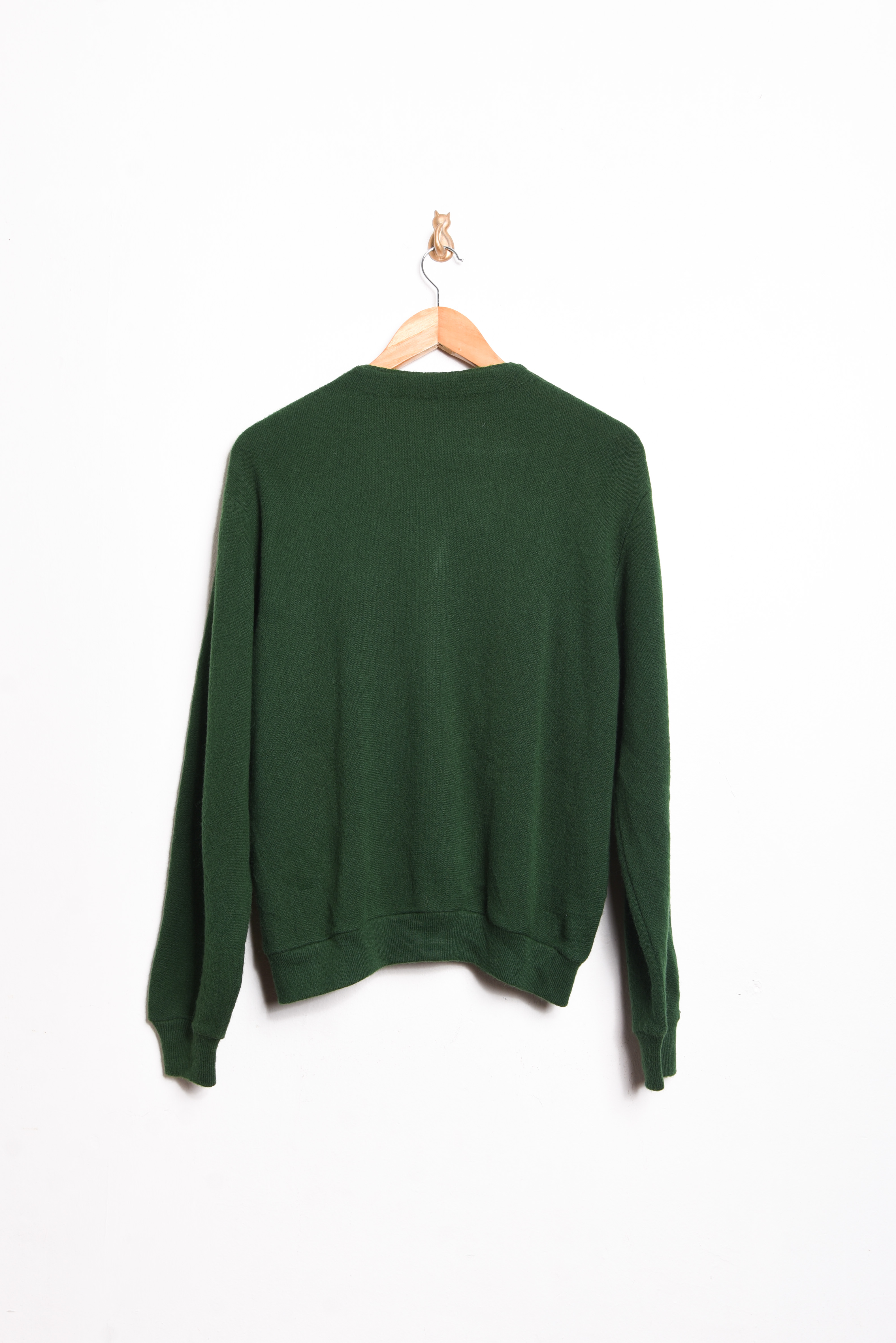Cardigan 70s verde forest