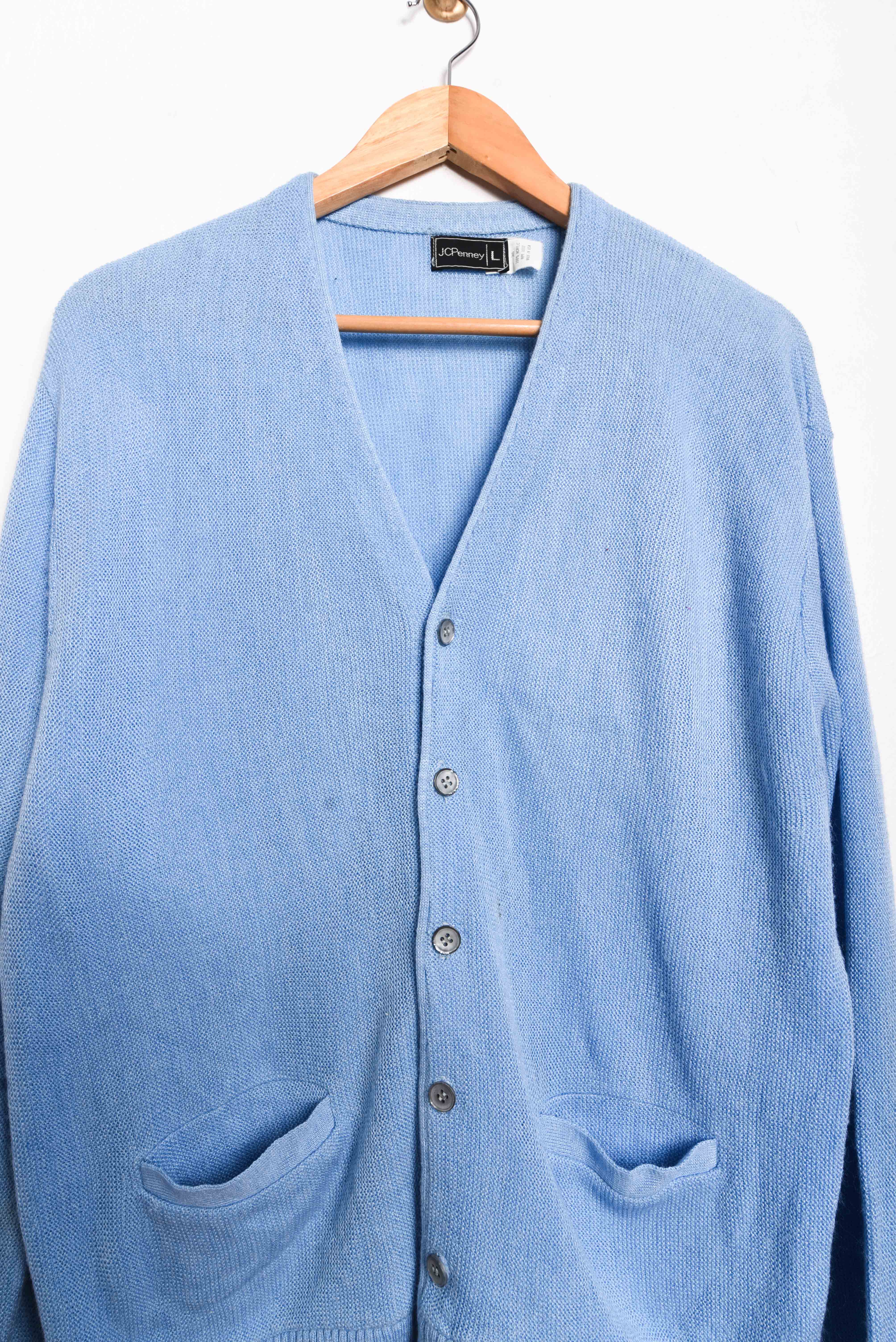 Cardigan baby blue vintage 70s