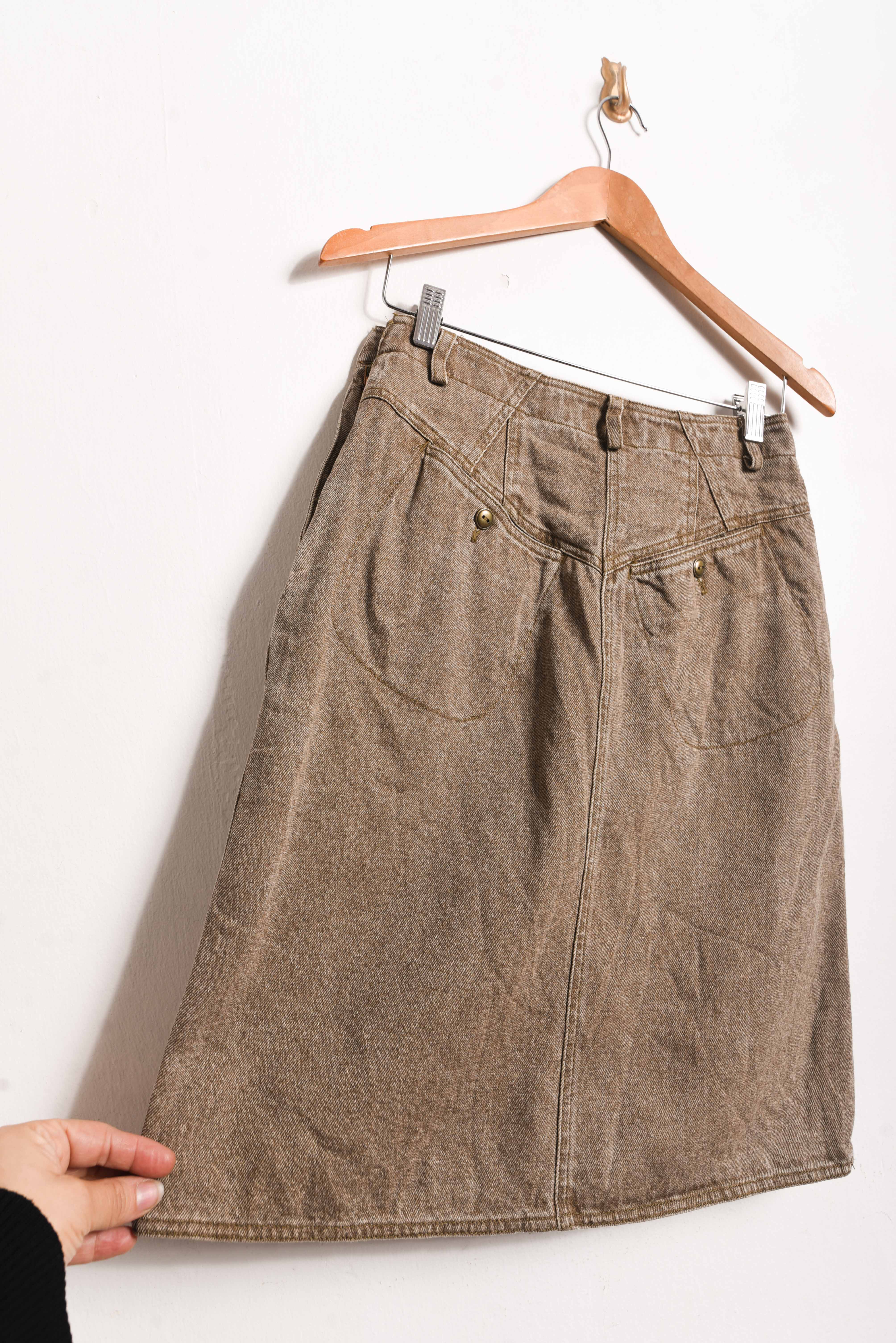 Falda denim café 90s LizWear