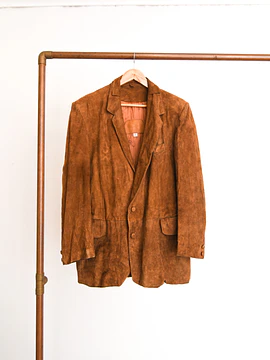 Blazer café gamuza vintage