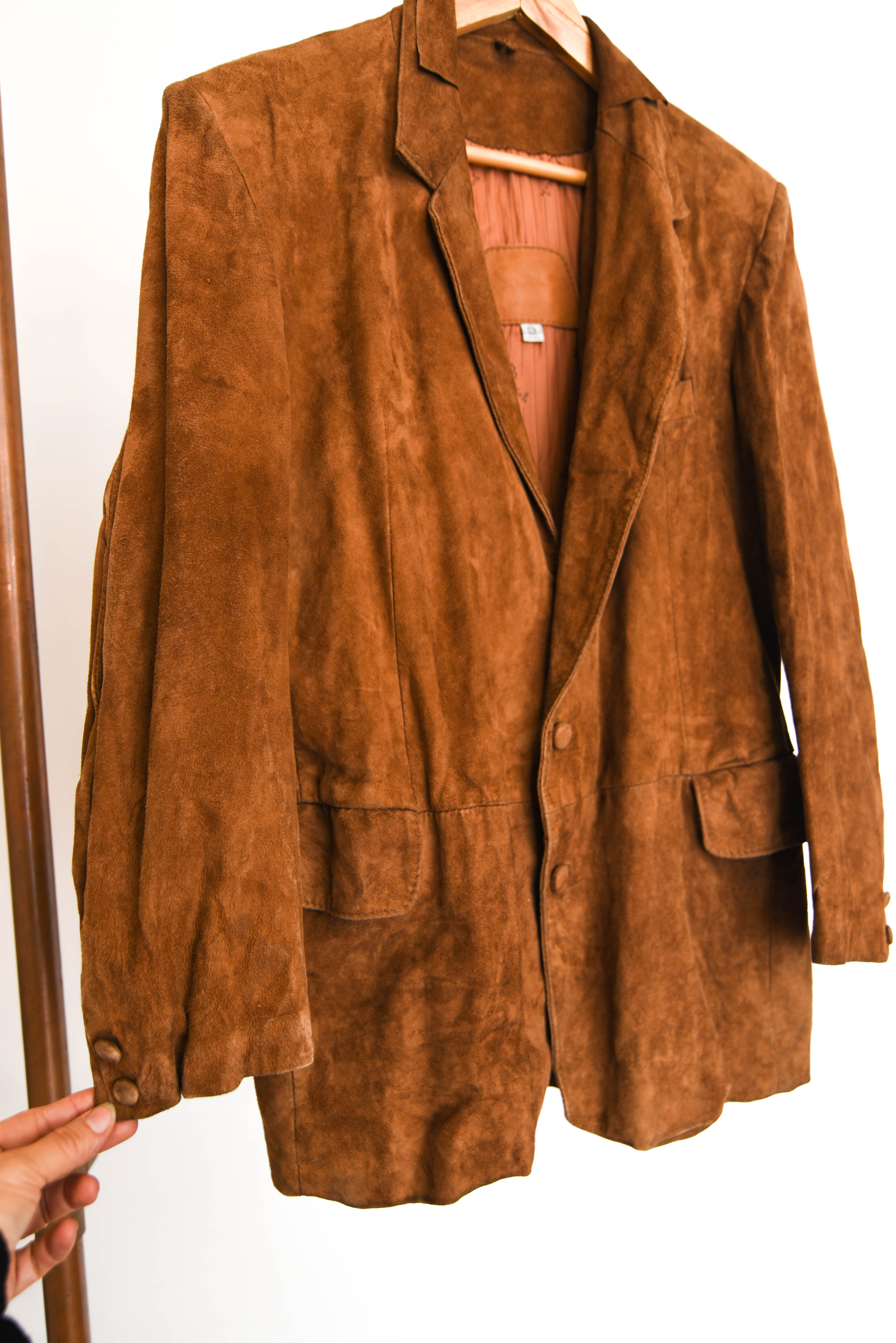 Blazer café gamuza vintage