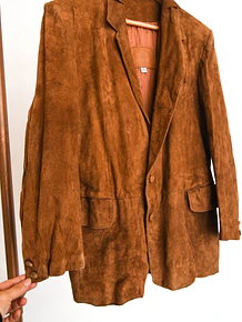 Blazer café gamuza vintage