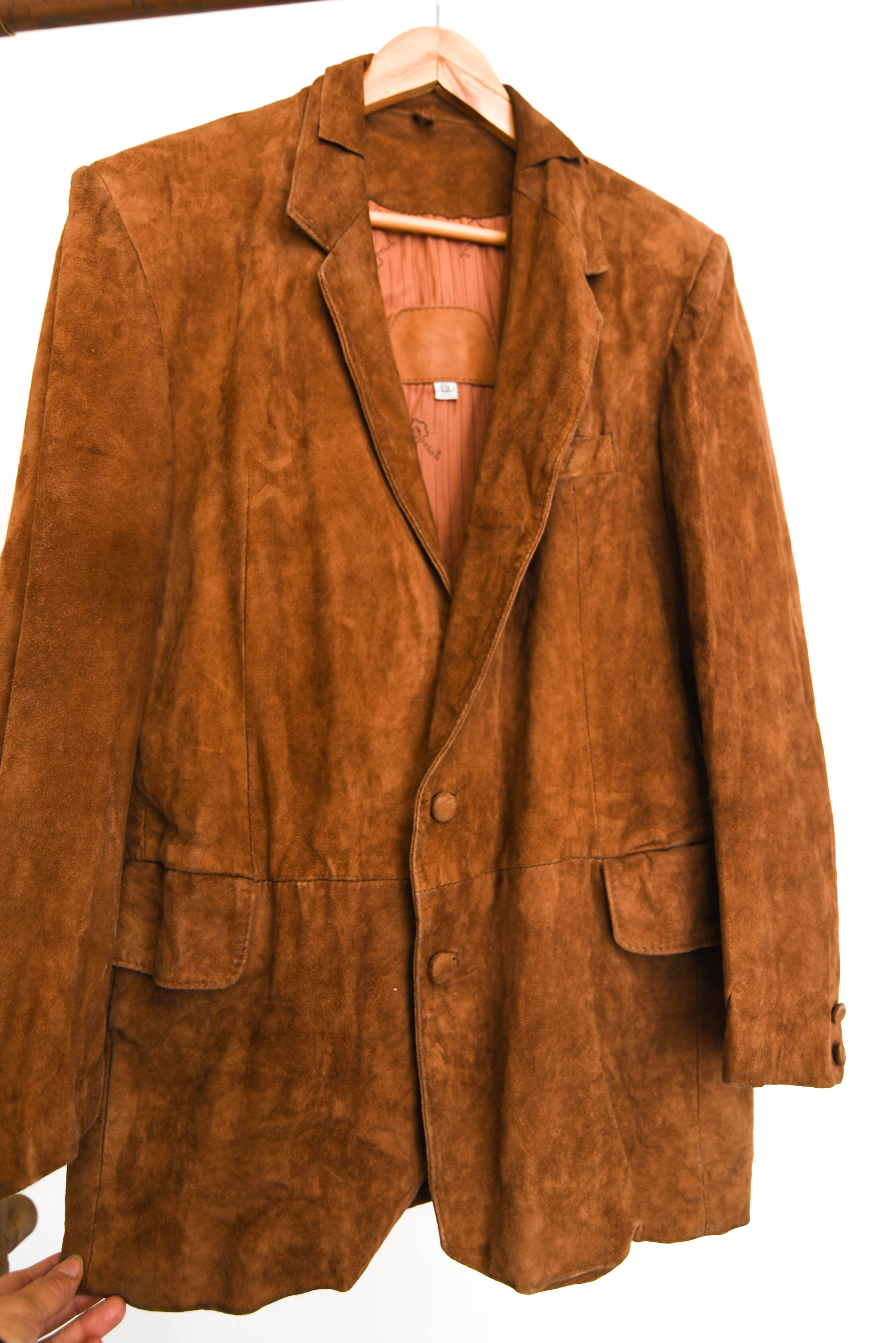Blazer café gamuza vintage