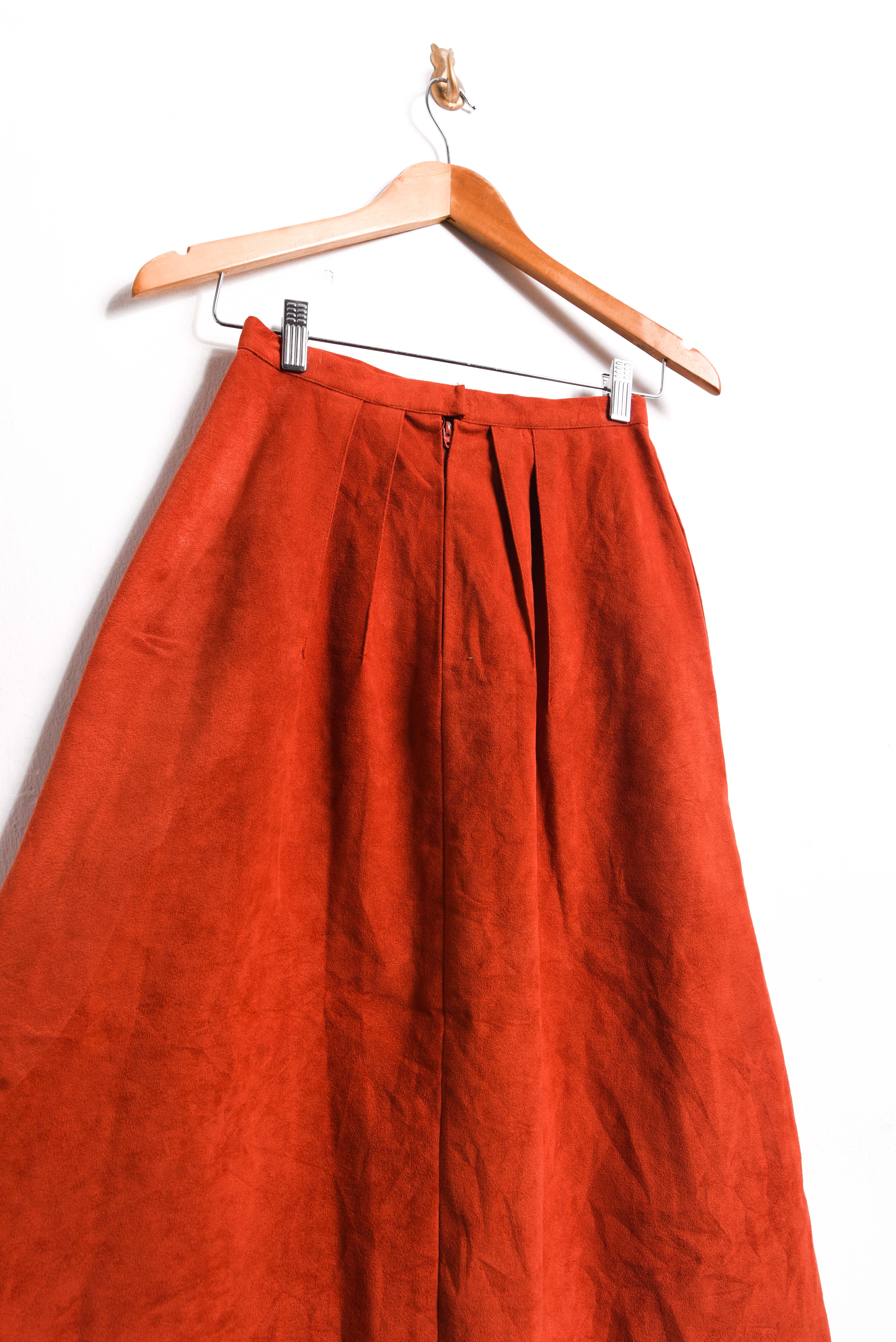 Falda vintage granate 70s