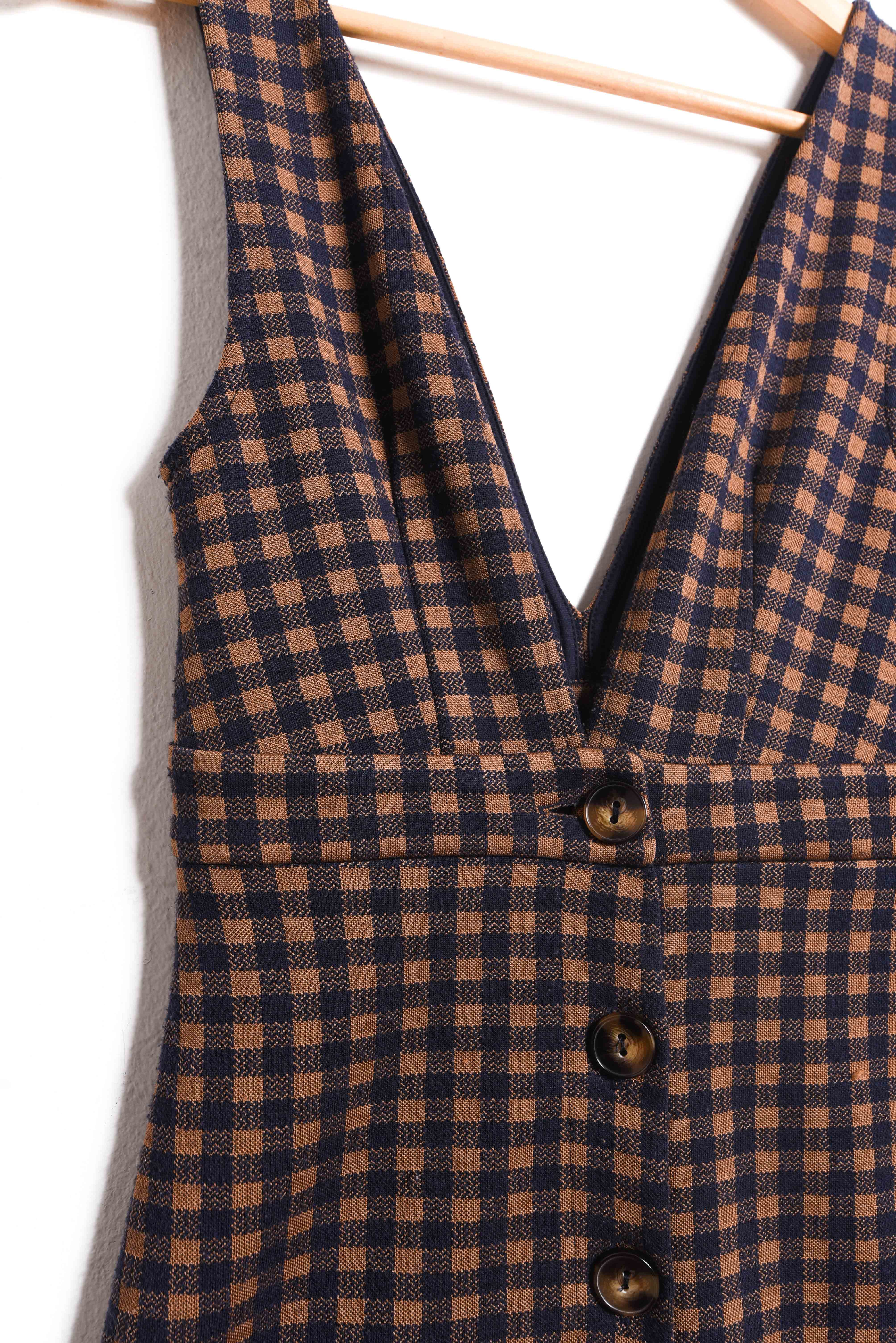 Vestido gingham Topshop